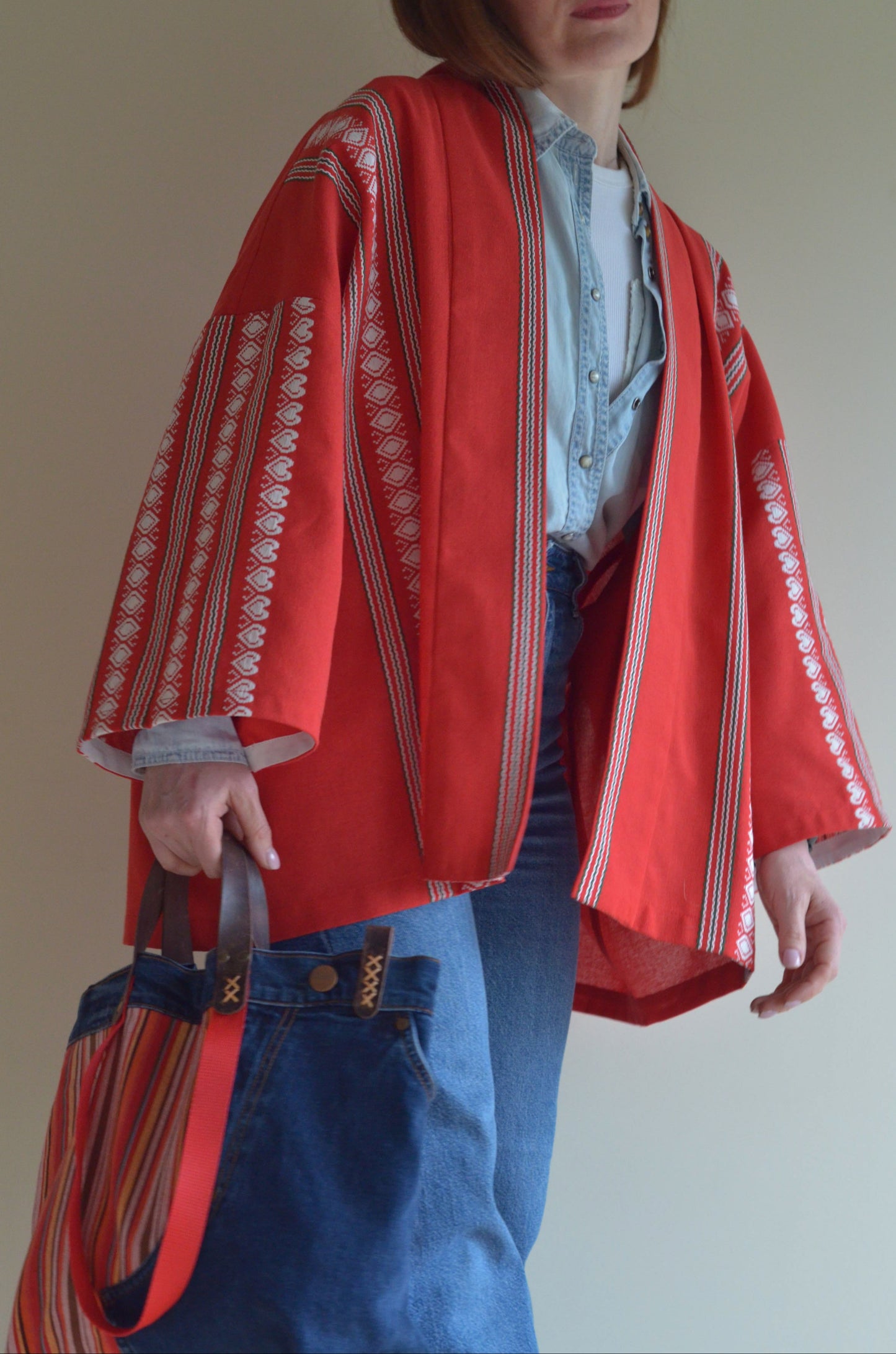 Embroidered Cotton Kimono