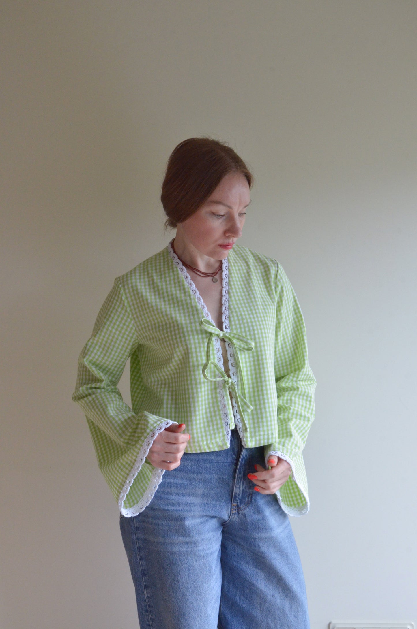 Tie-front Blouse