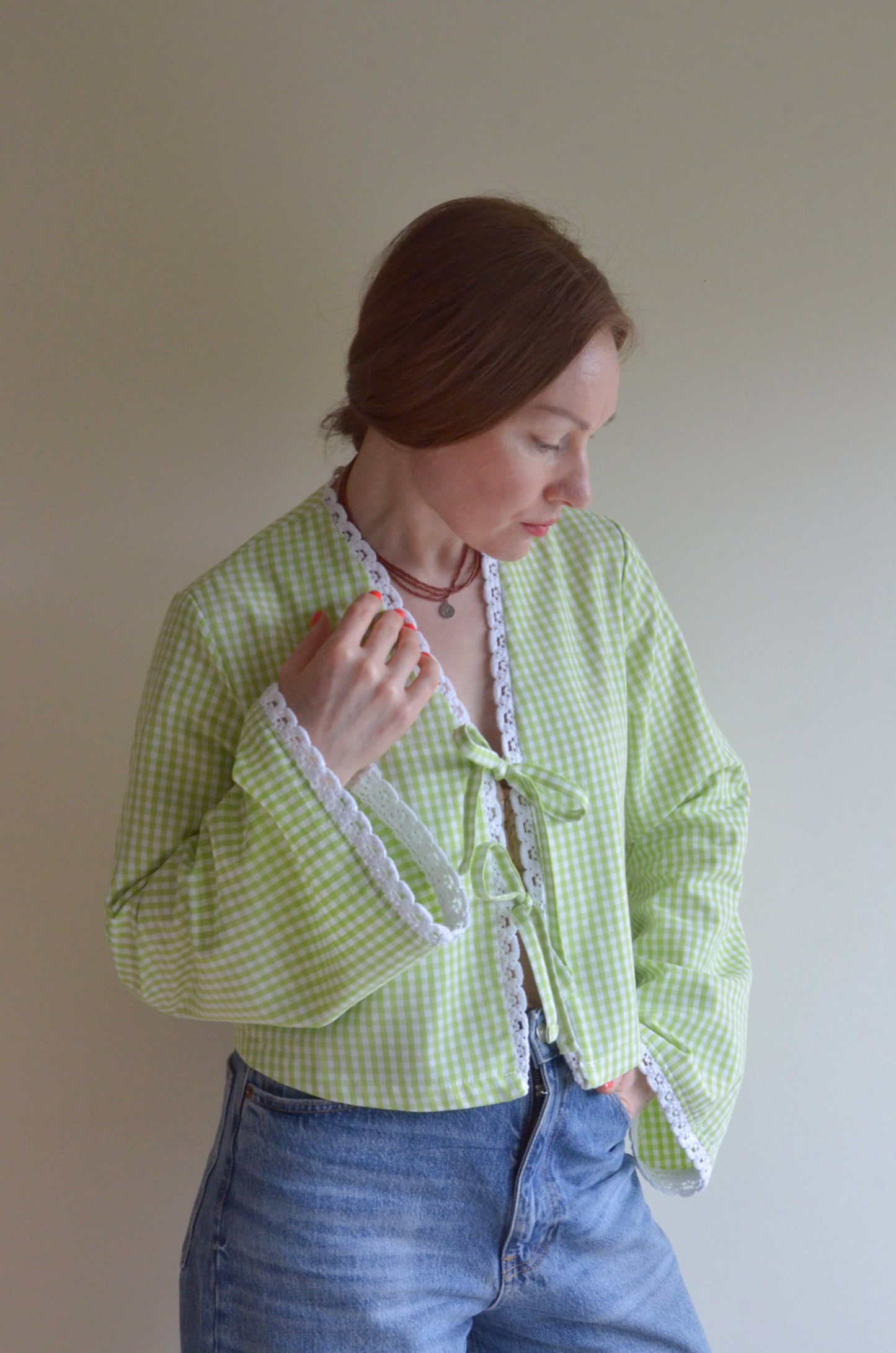 Tie-front Blouse