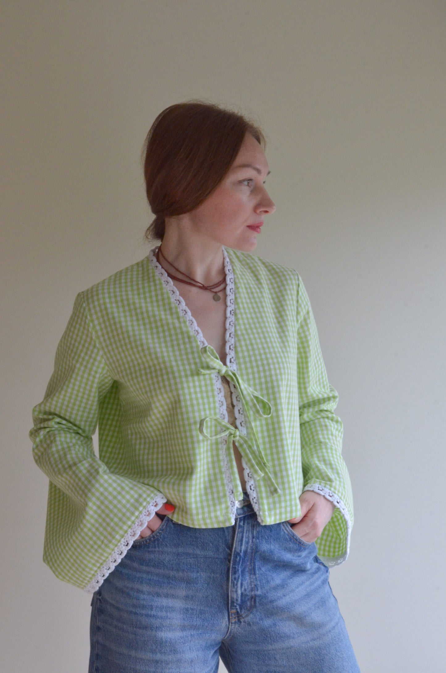 Tie-front Blouse