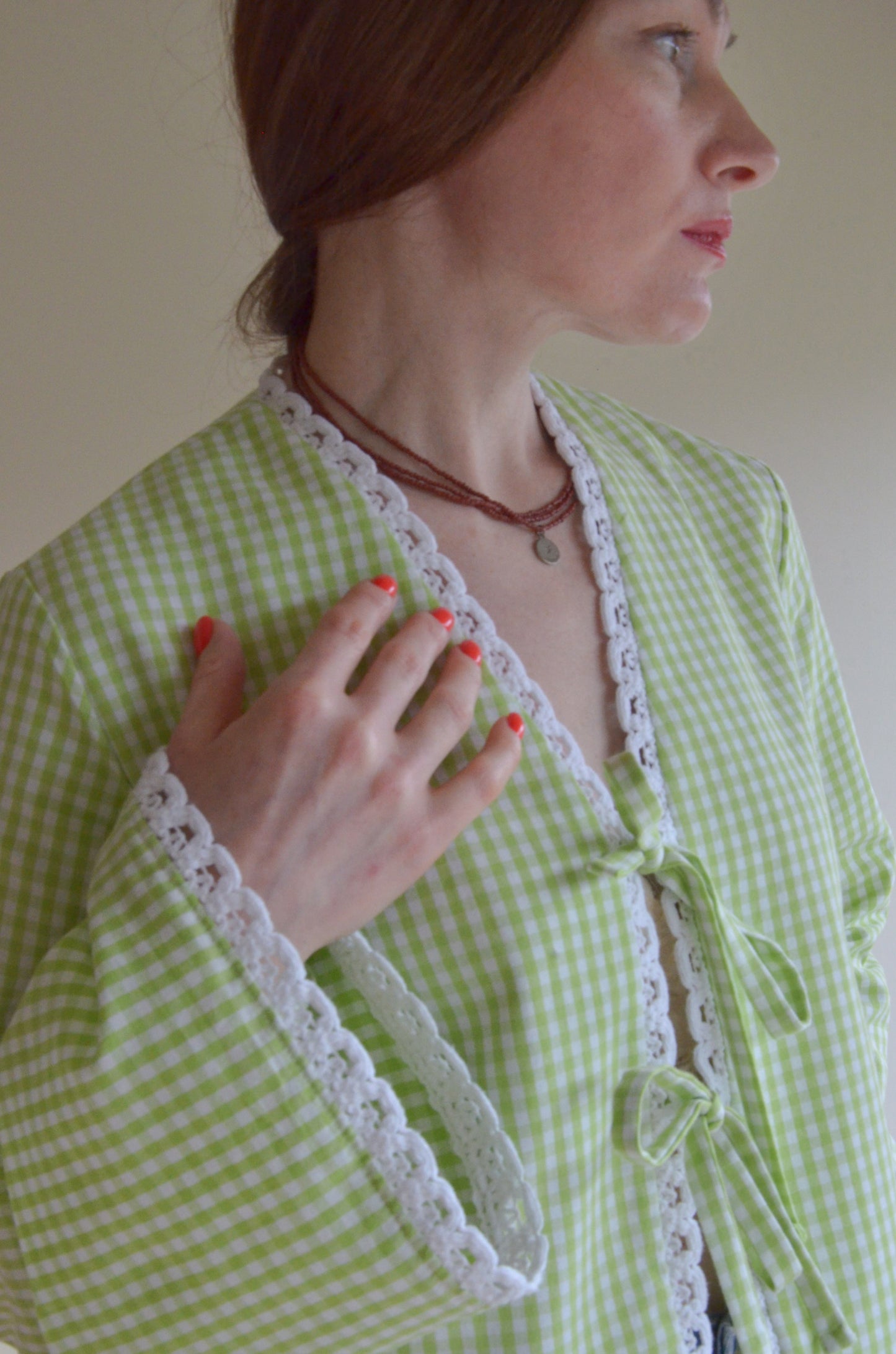 Tie-front Blouse
