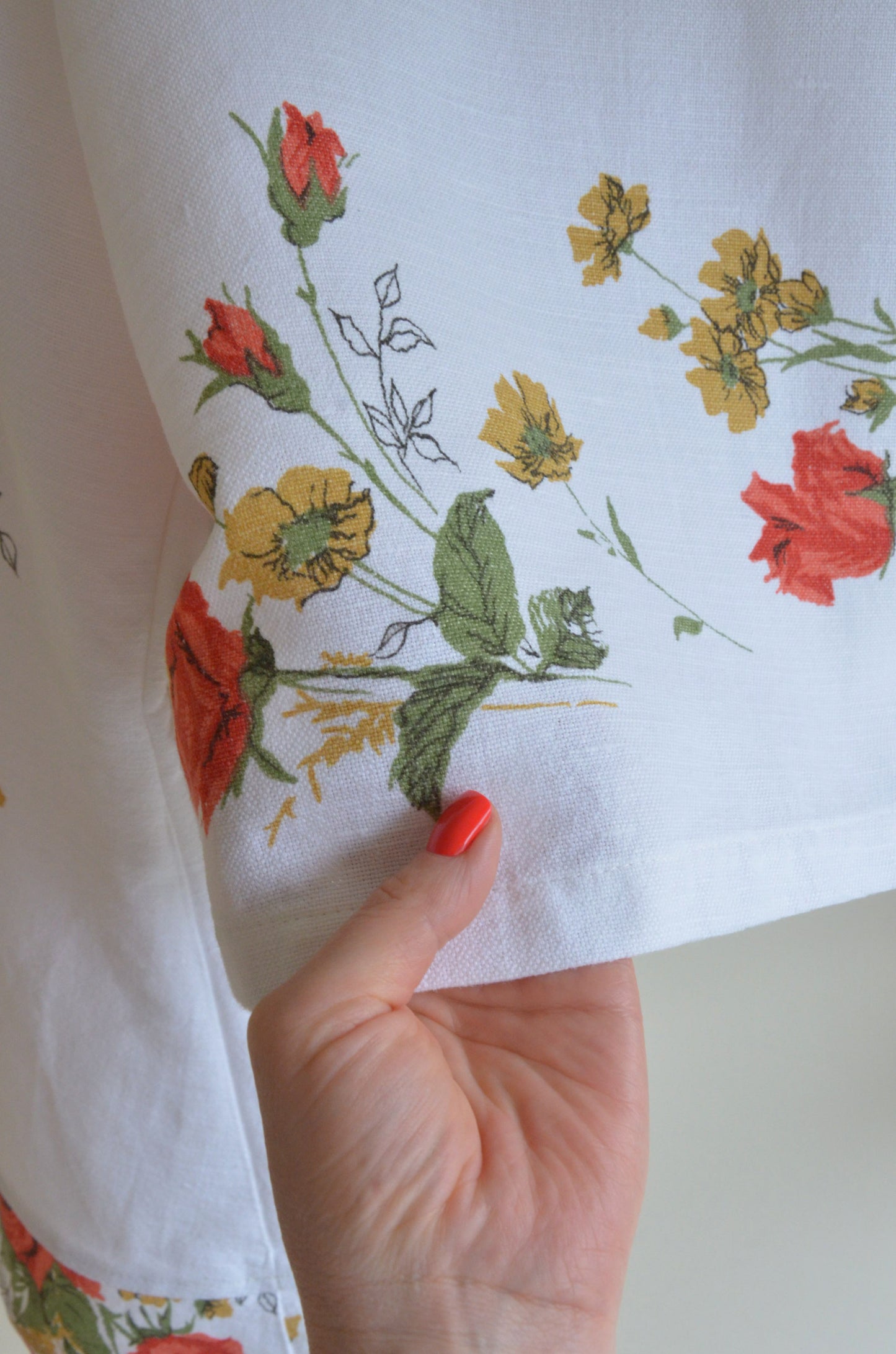 Tie-front Blouse Floral