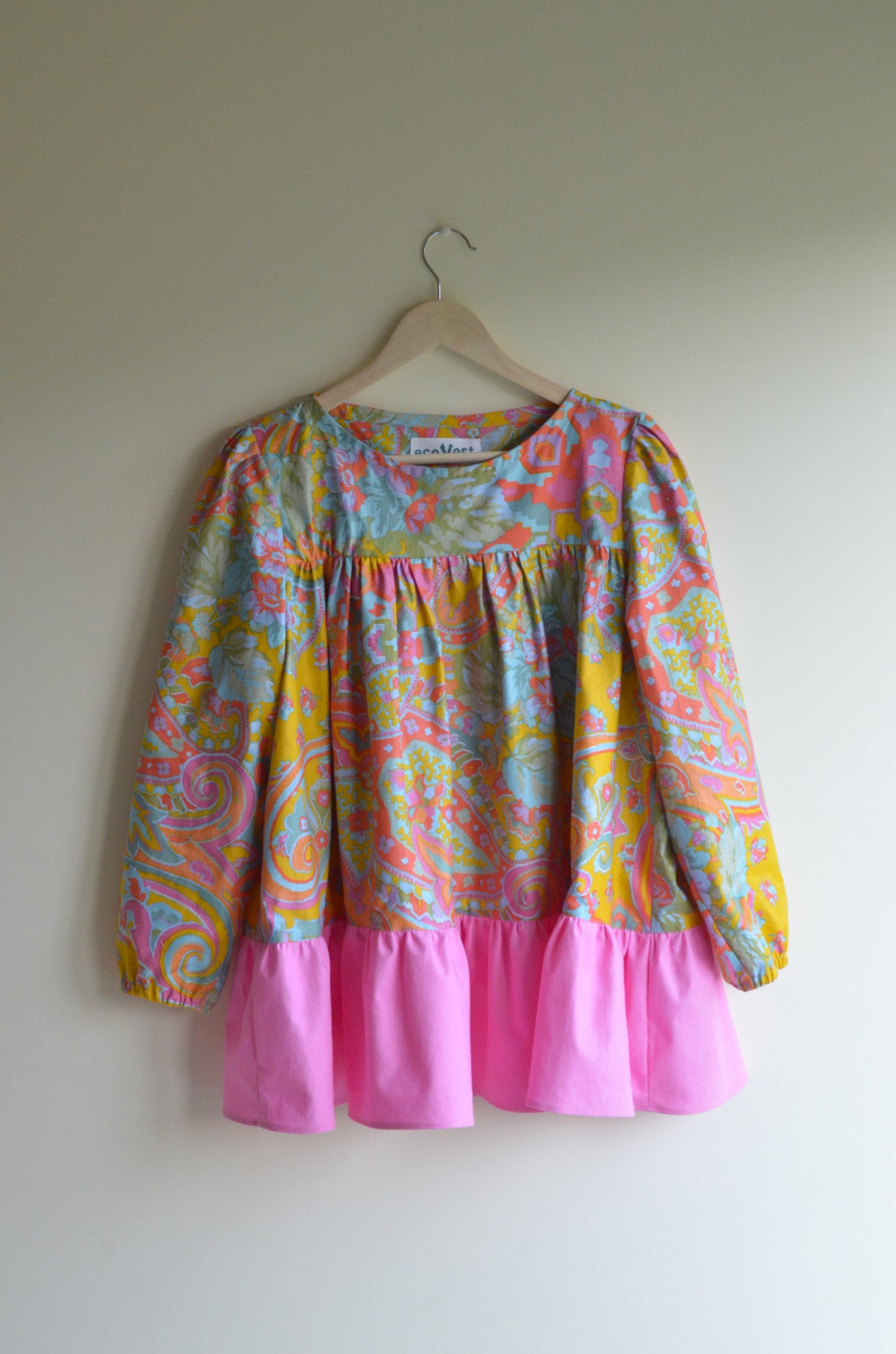 Boho Style Blouse with Collar