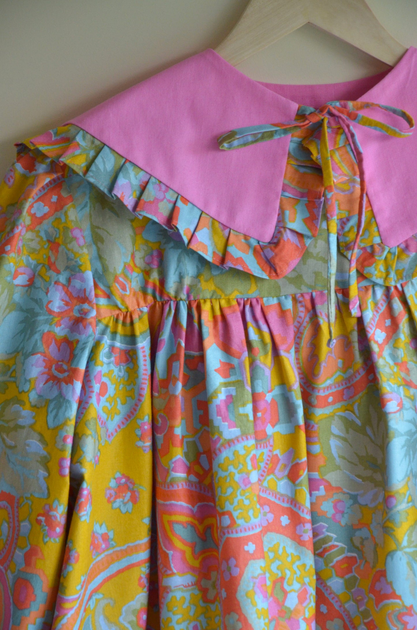 Boho Style Blouse with Collar