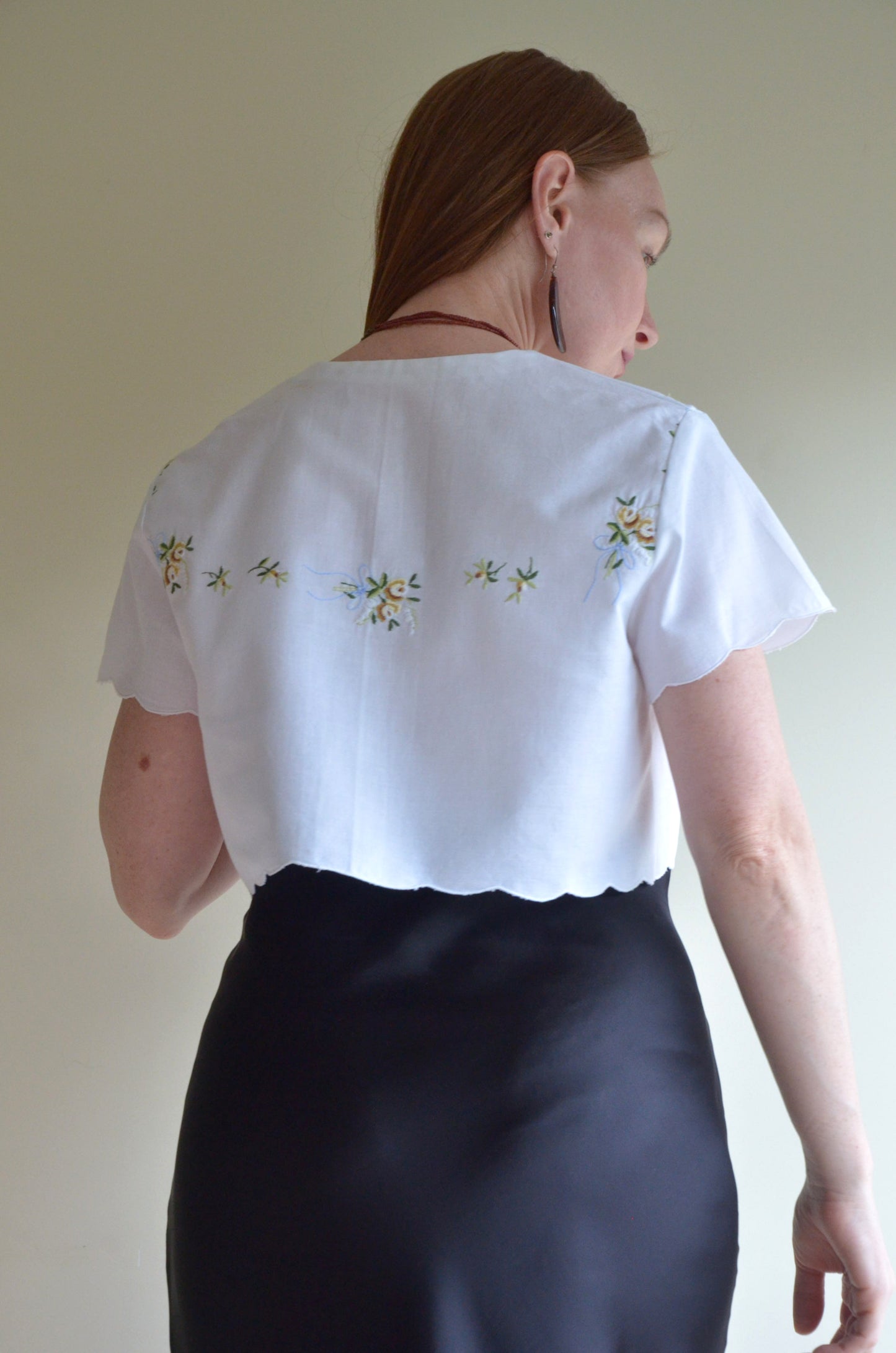 Tie-front Cotton Vest