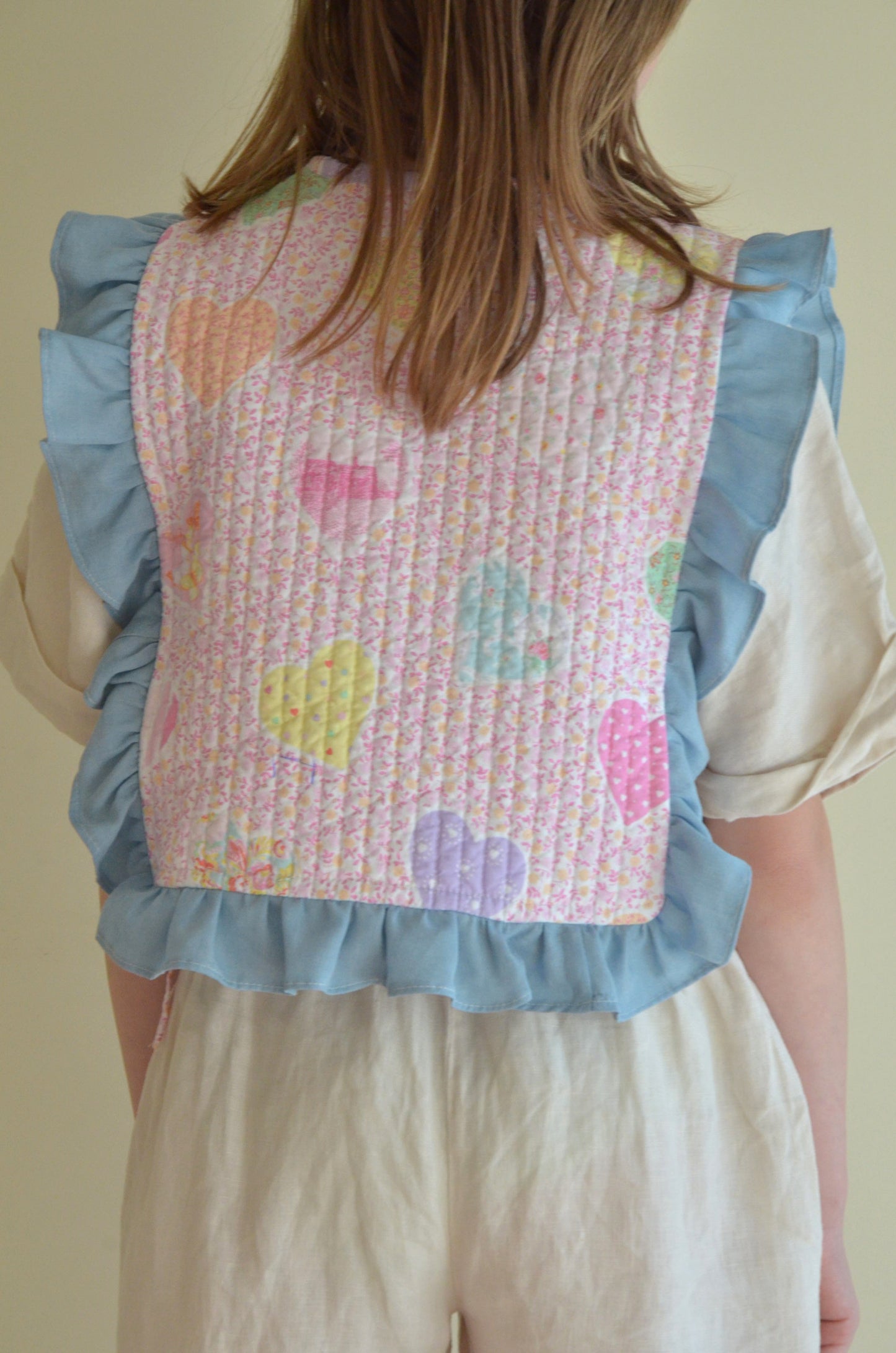 Children's Quilted Cotton-Candy Vest
