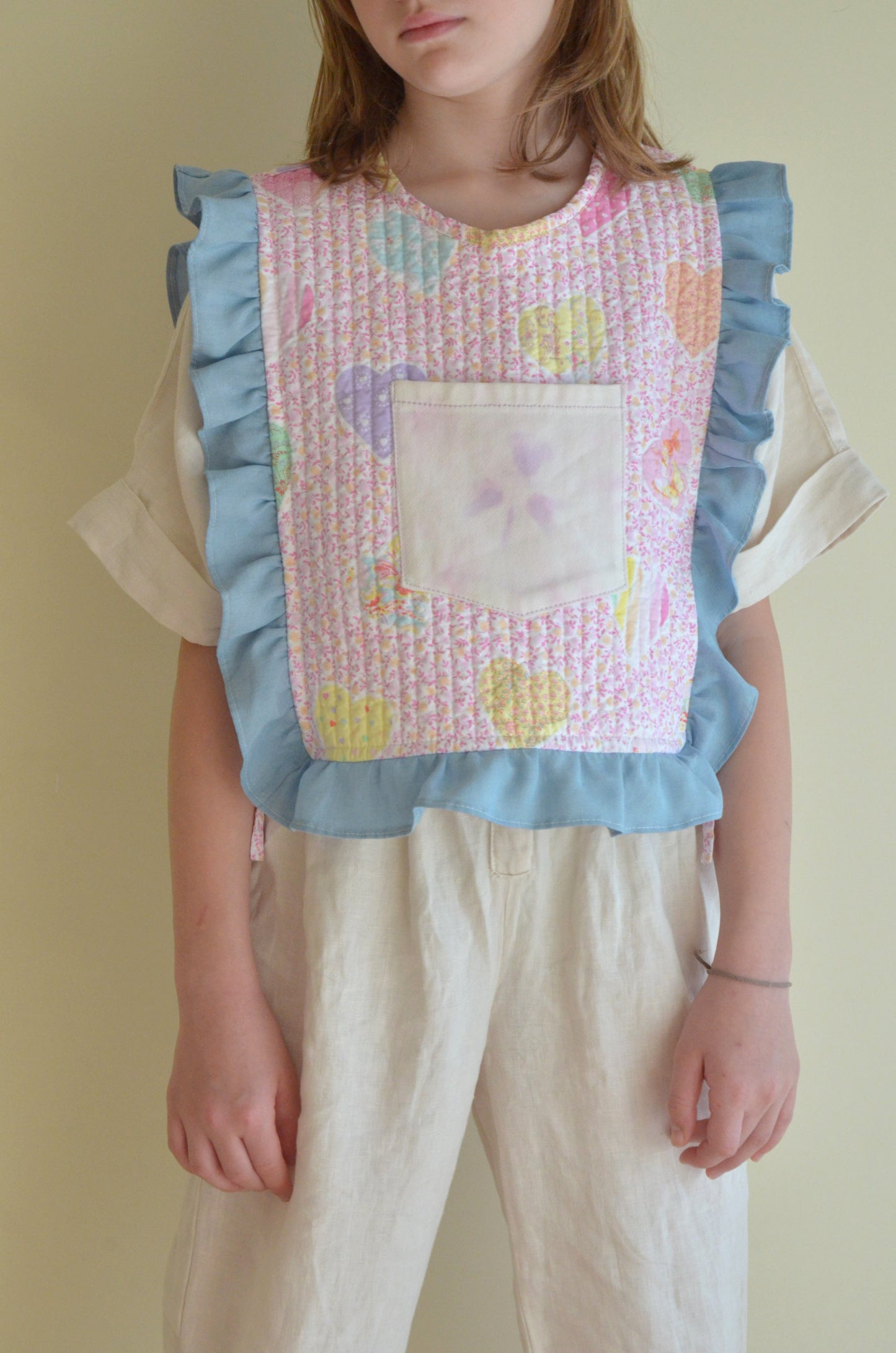 Children's Quilted Cotton-Candy Vest