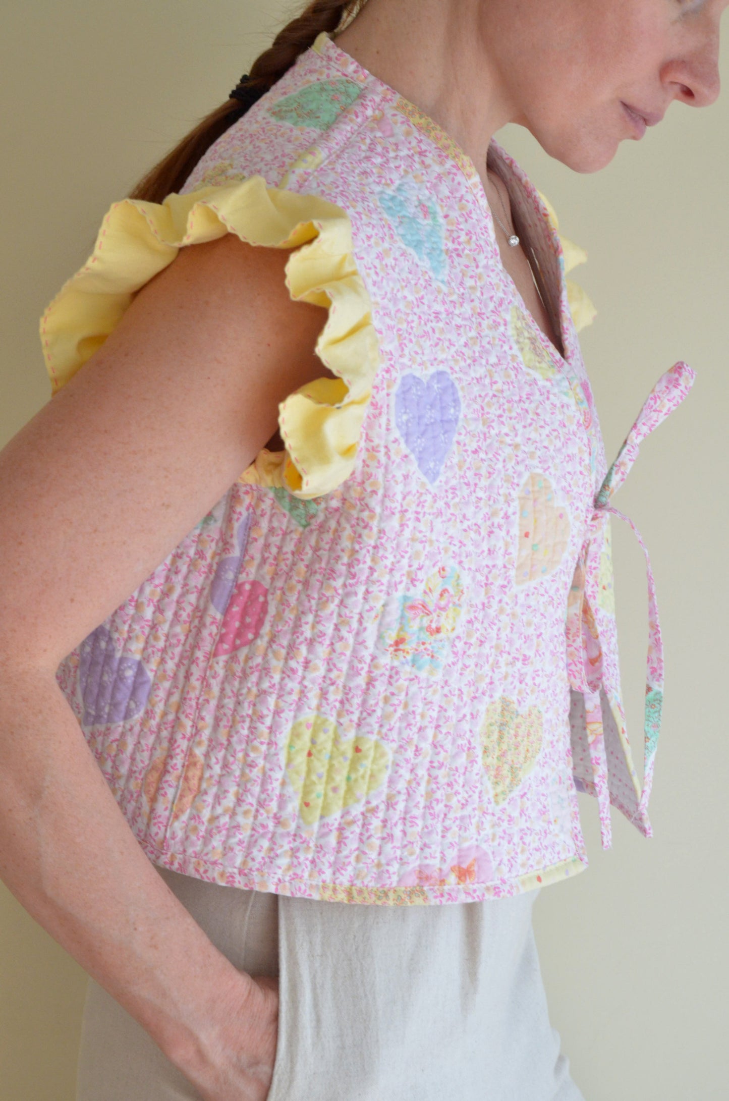 Quilted Reversible Cotton-Candy Vest