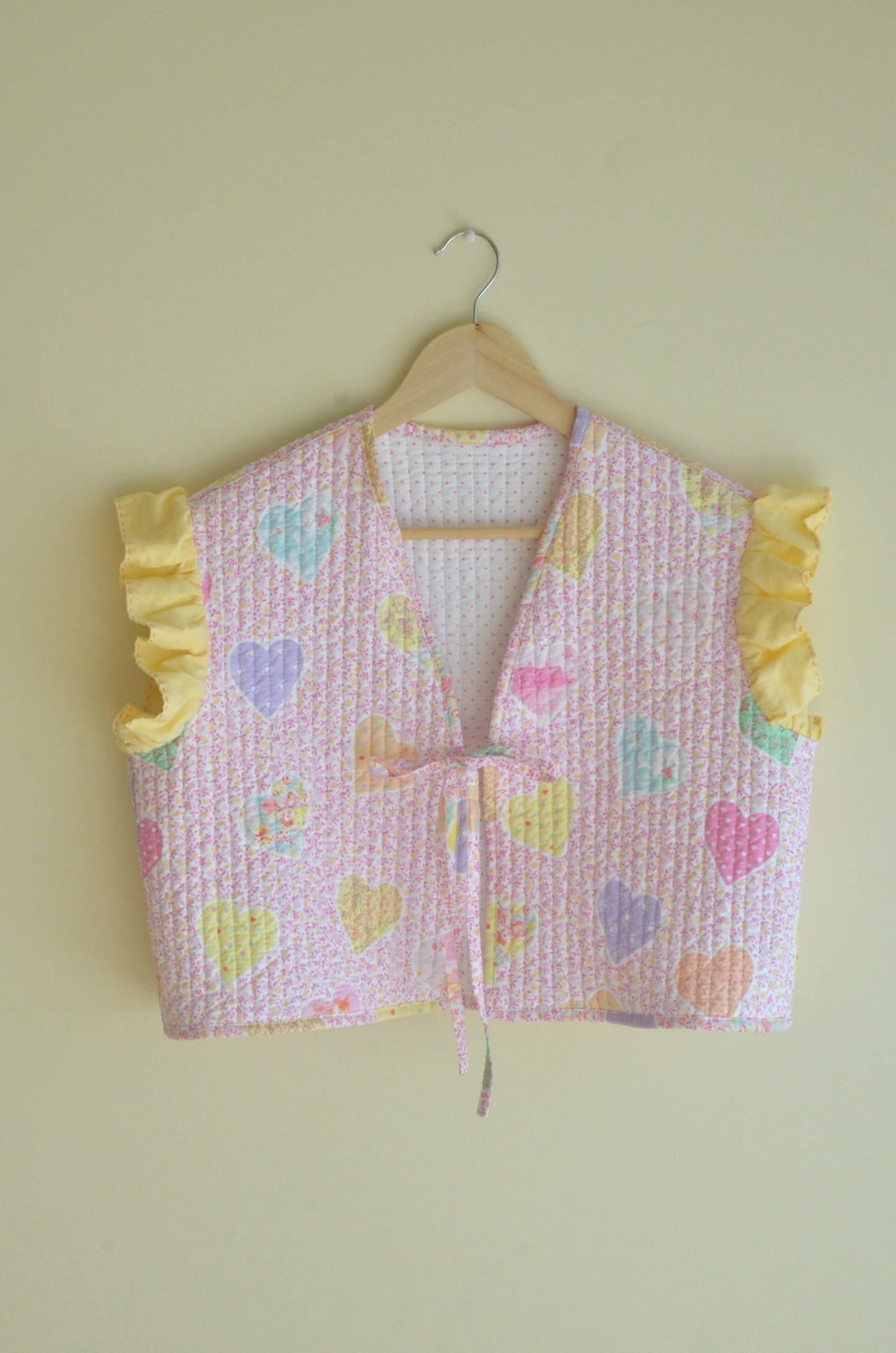 Quilted Reversible Cotton-Candy Vest