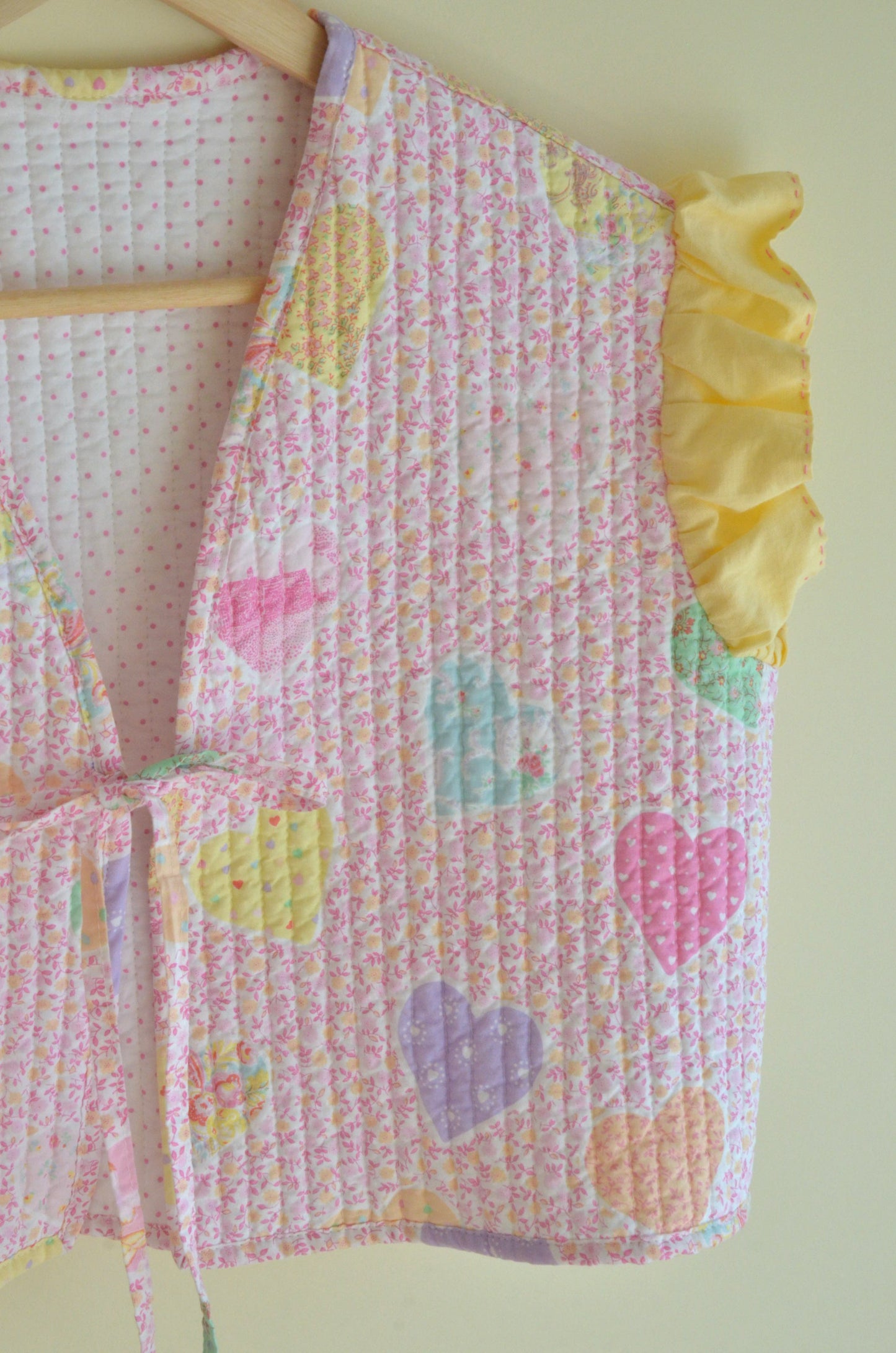 Quilted Reversible Cotton-Candy Vest