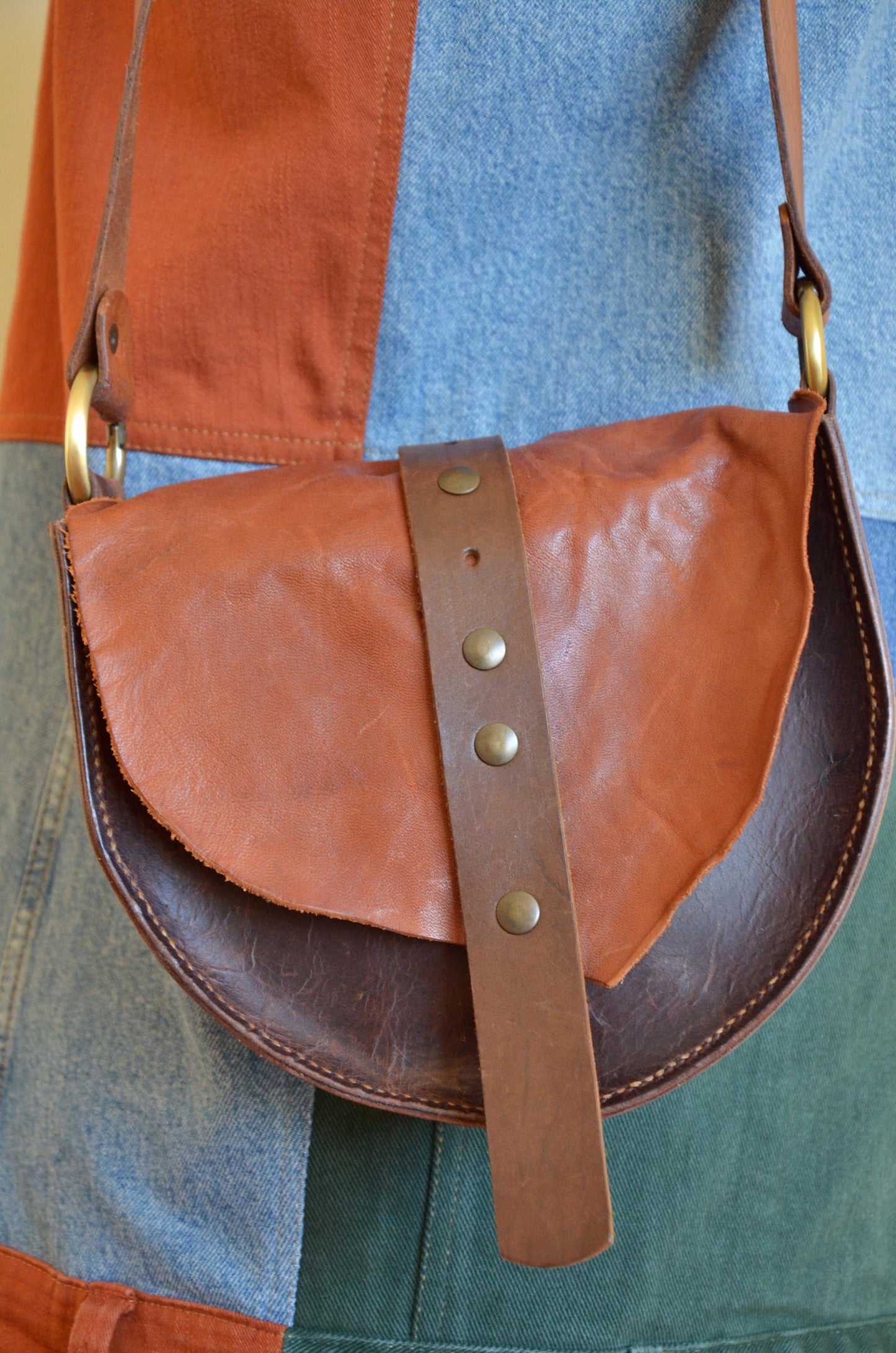 Leather Bag "From Scraps"