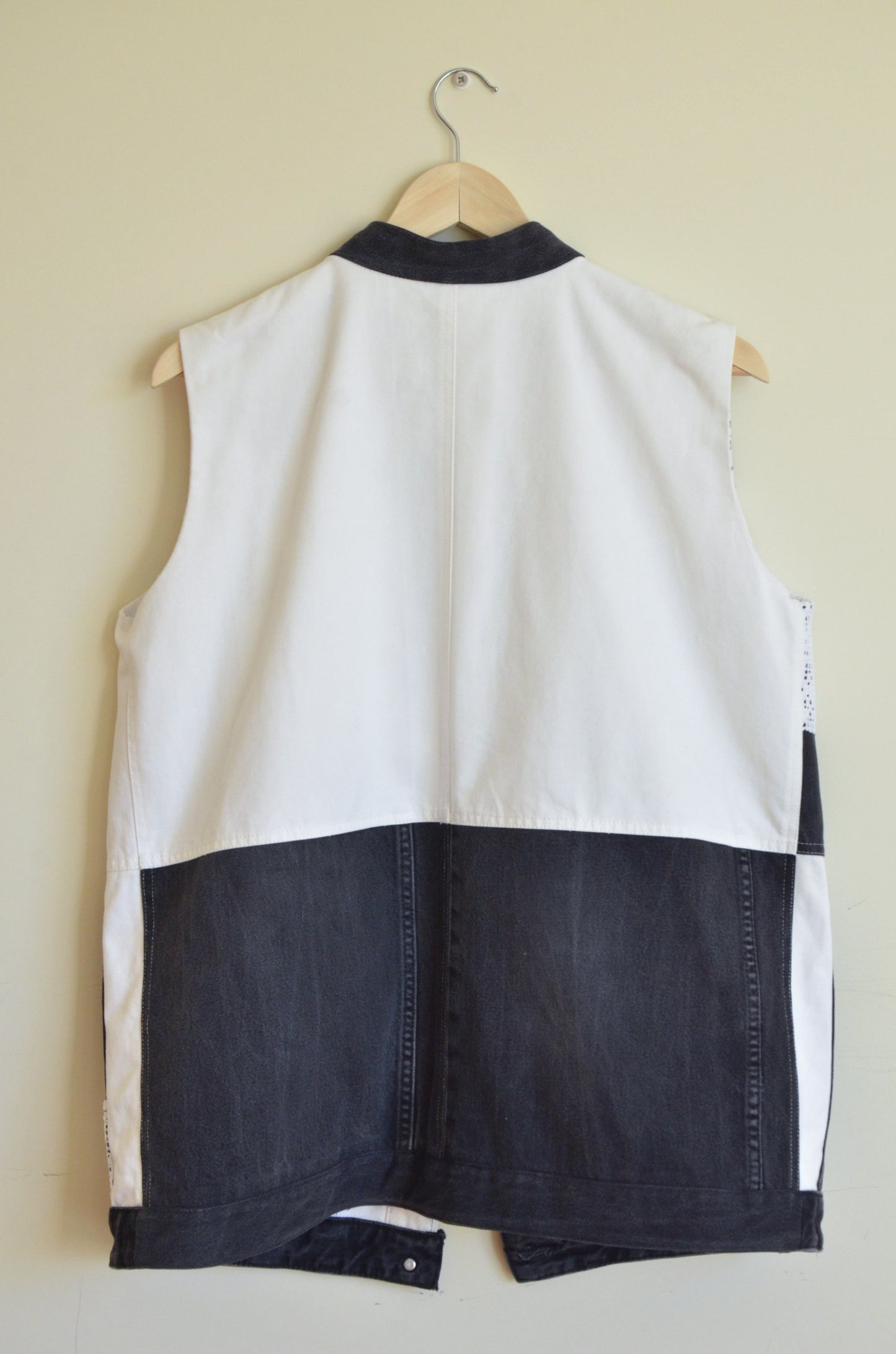 Black & White Denim Vest