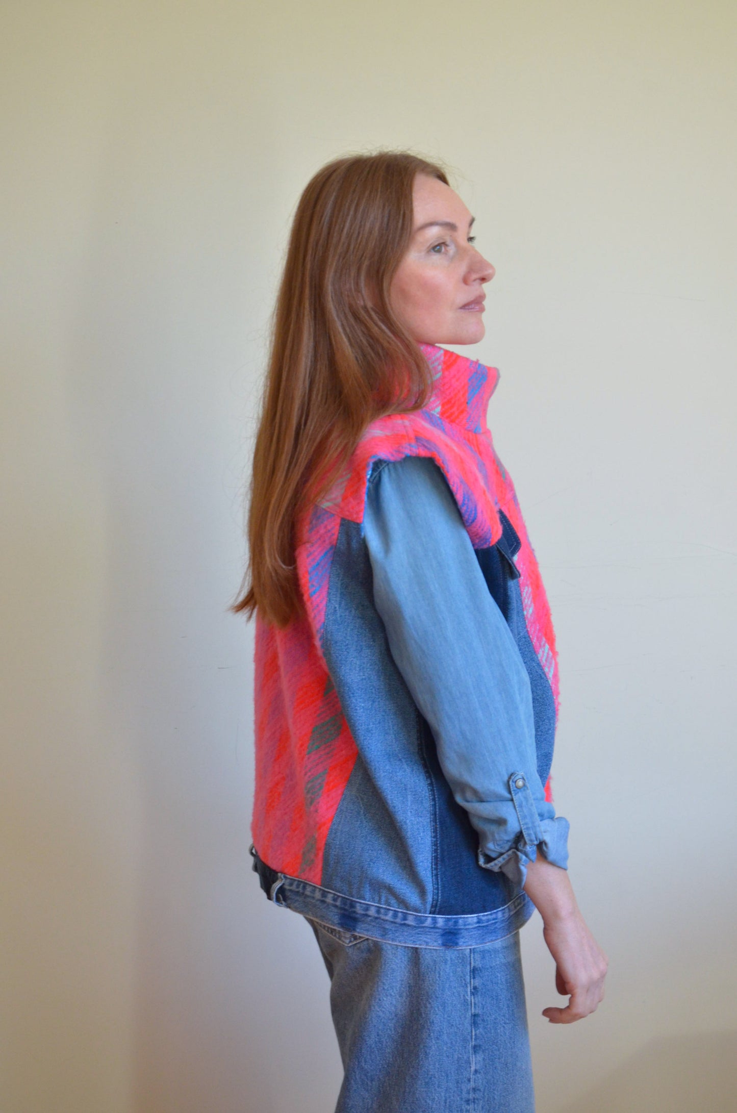 Pink Vest with Collar