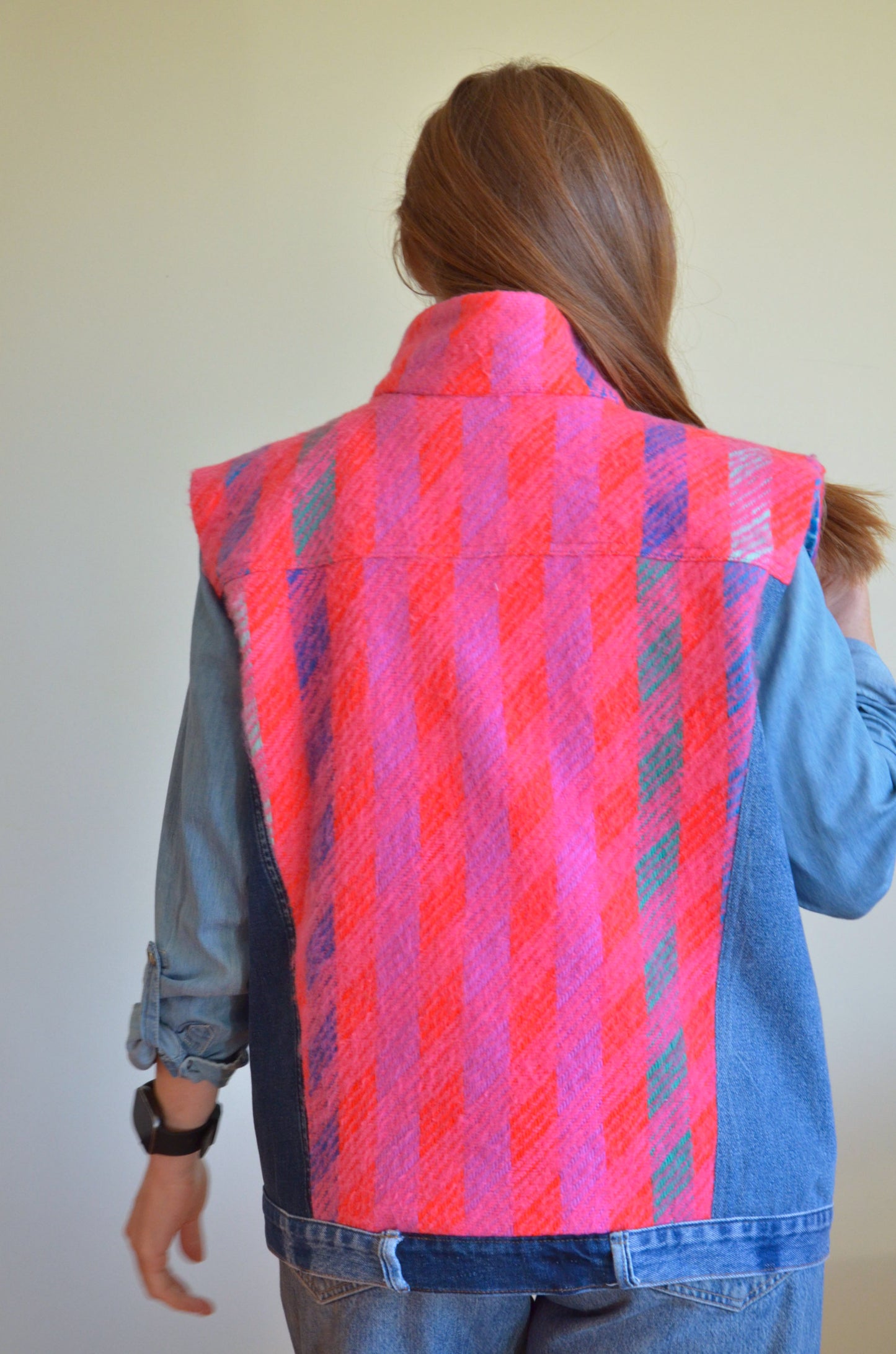 Pink Vest with Collar