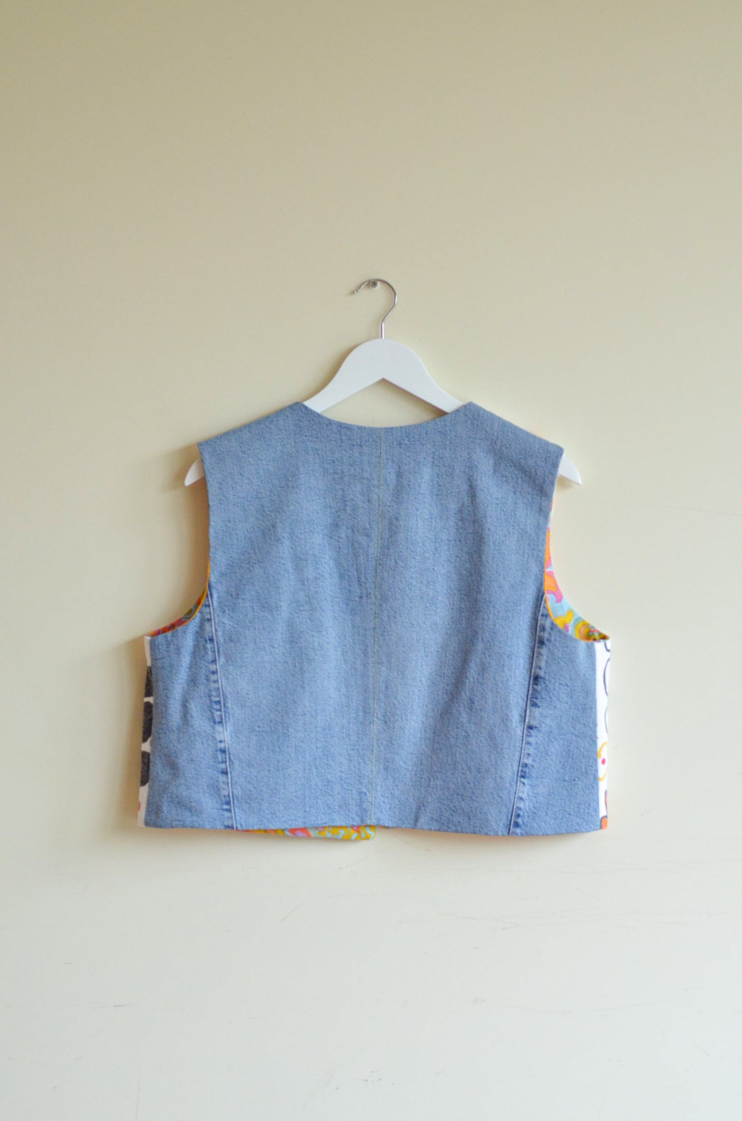 Vest with Hand-Painted Print