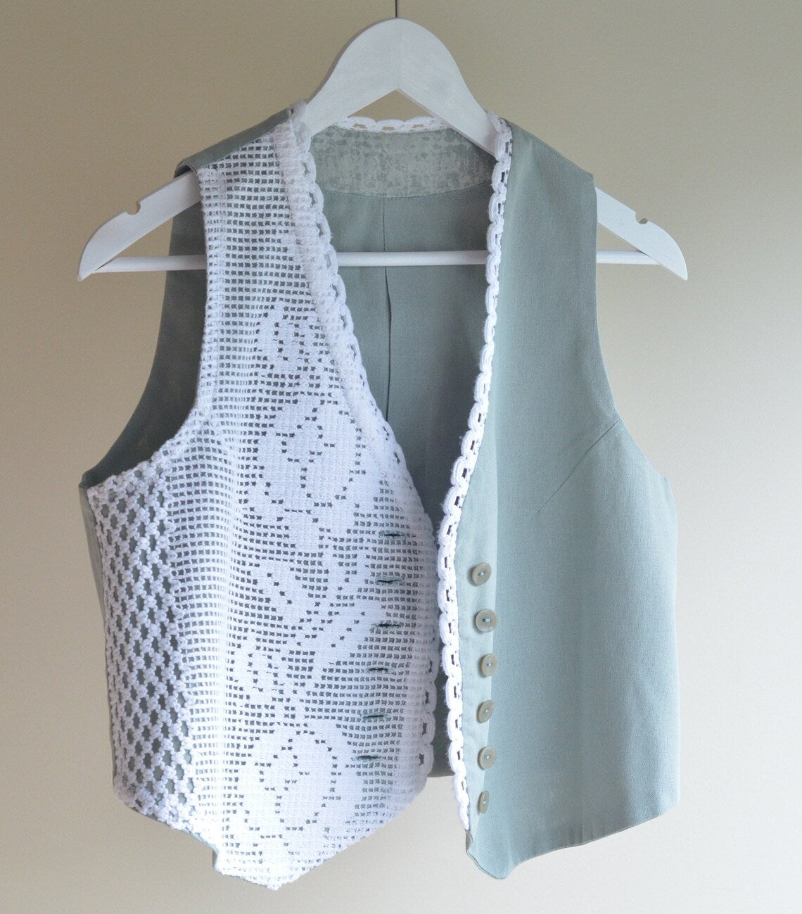 Vest With Vintage Lace