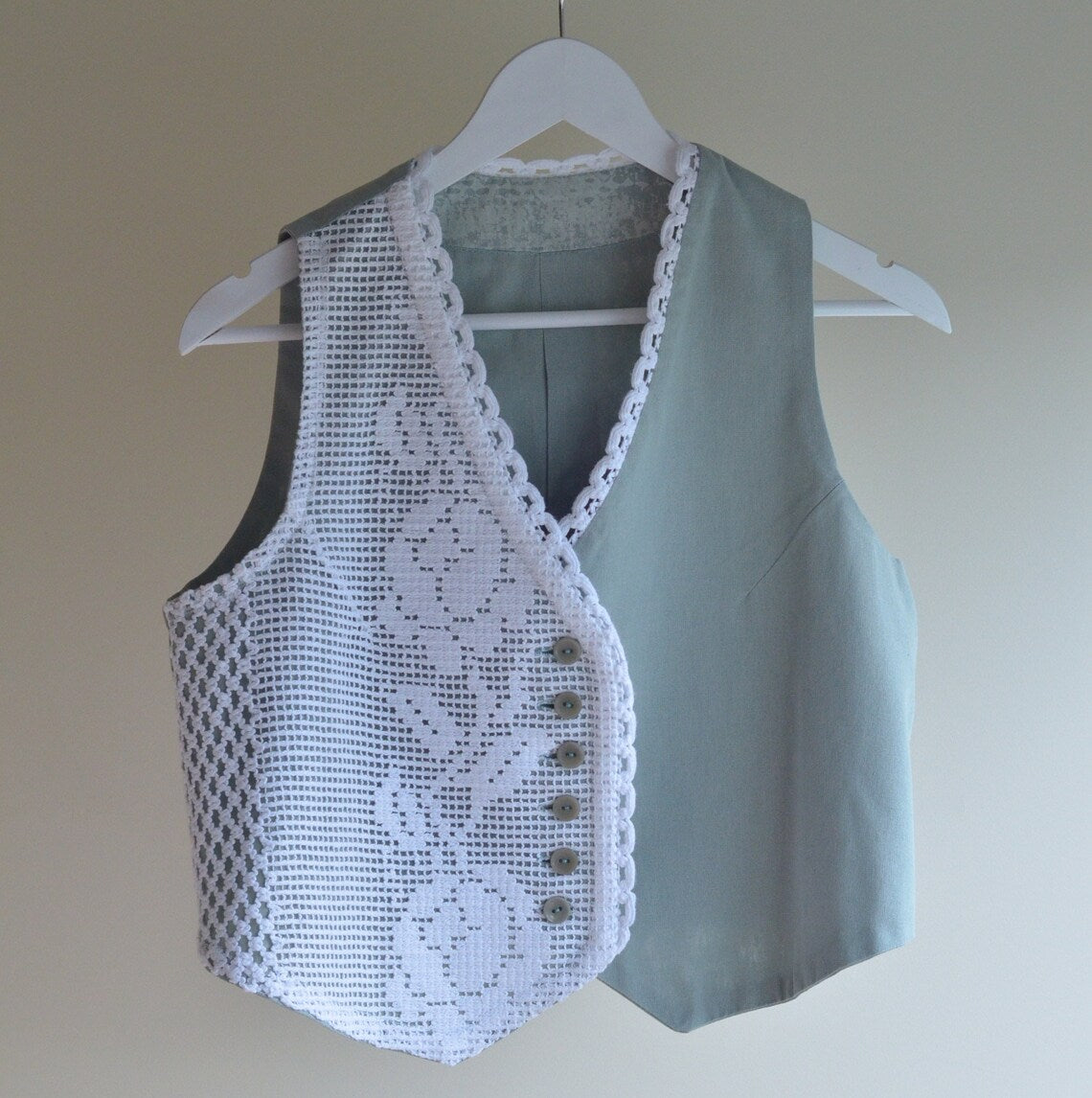 Vest With Vintage Lace