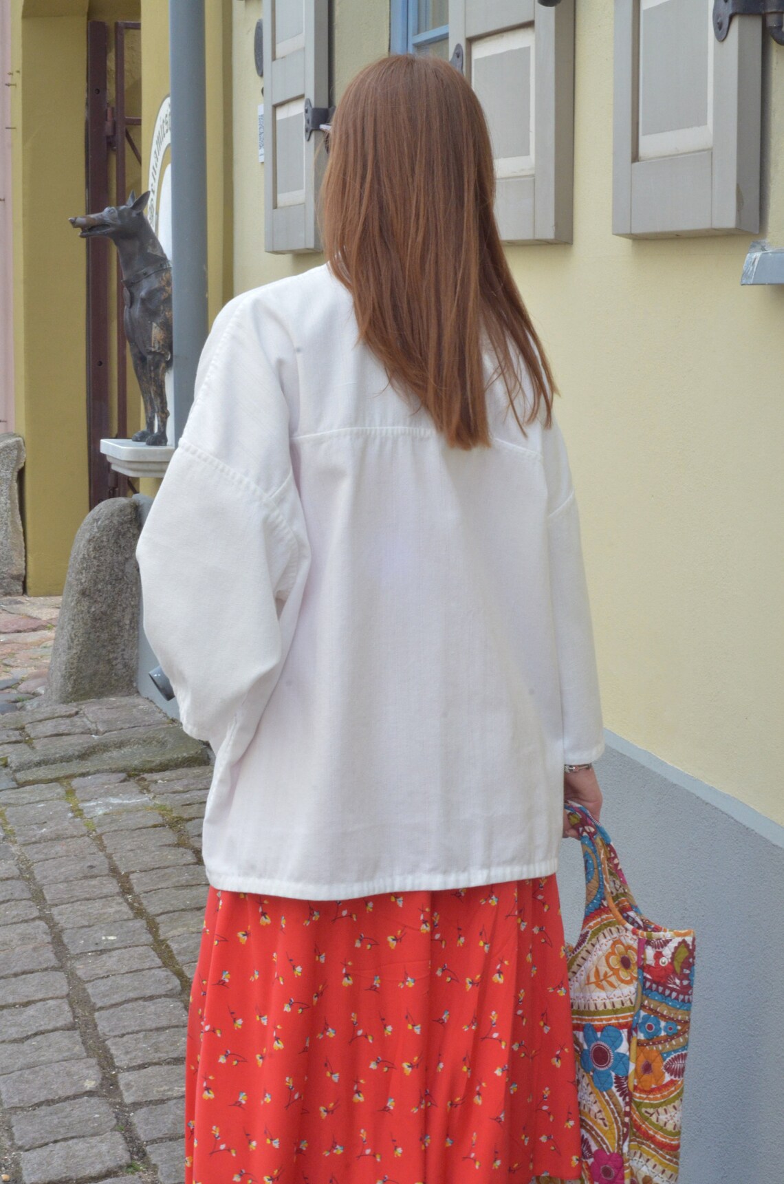 Embroidered Cotton Kimono