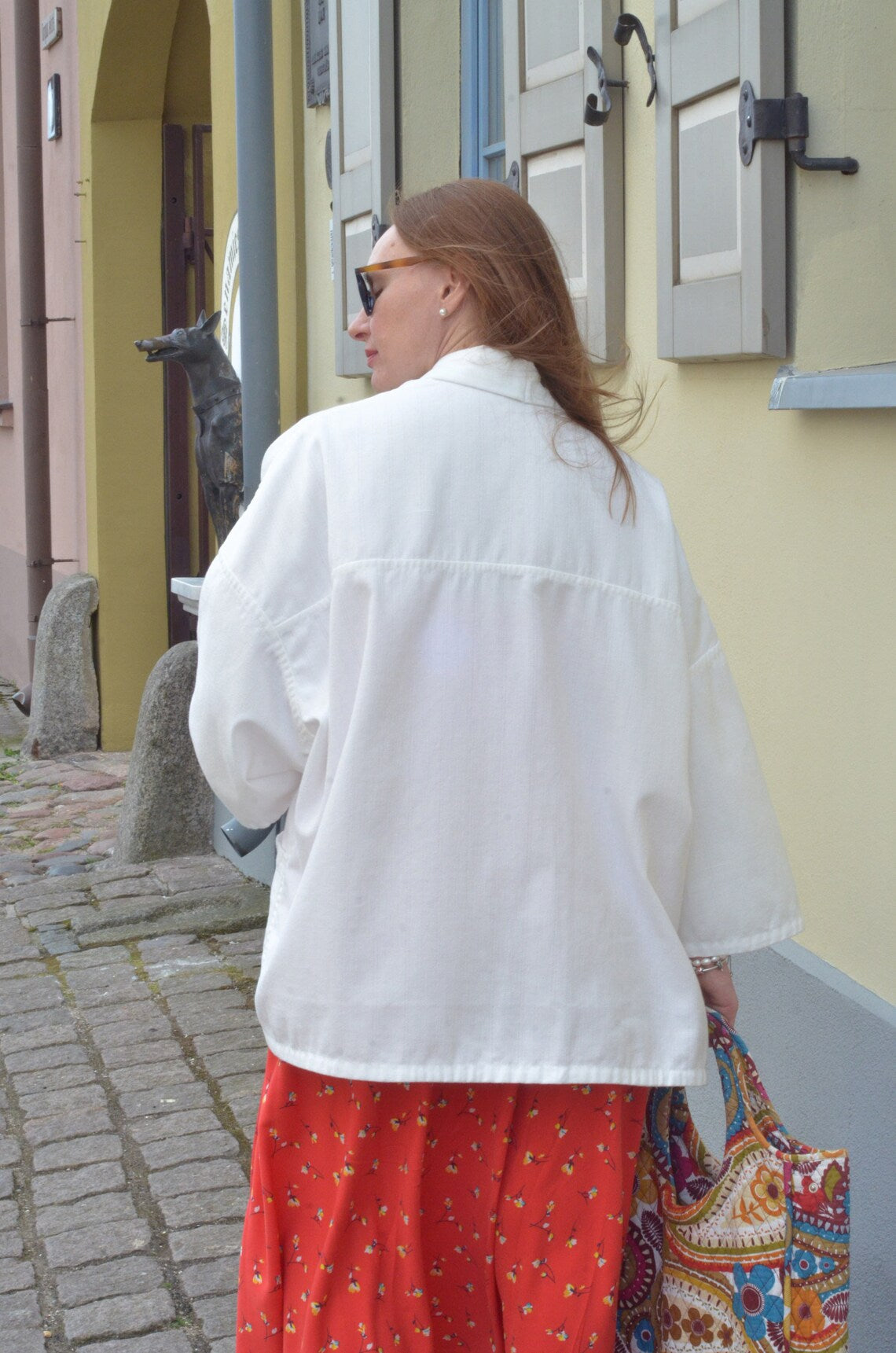 Embroidered Cotton Kimono