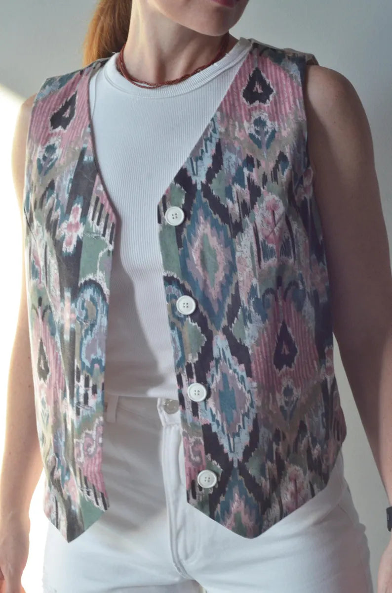 Patterned Cotton Vest