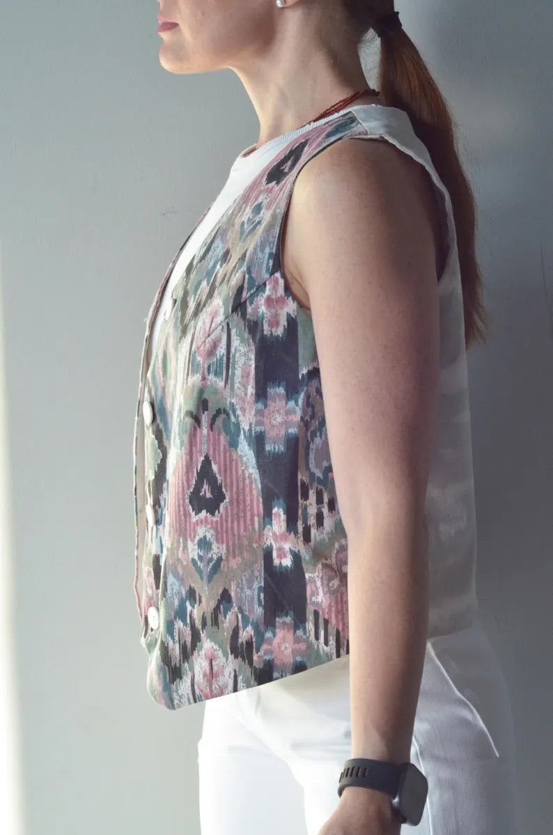 Patterned Cotton Vest