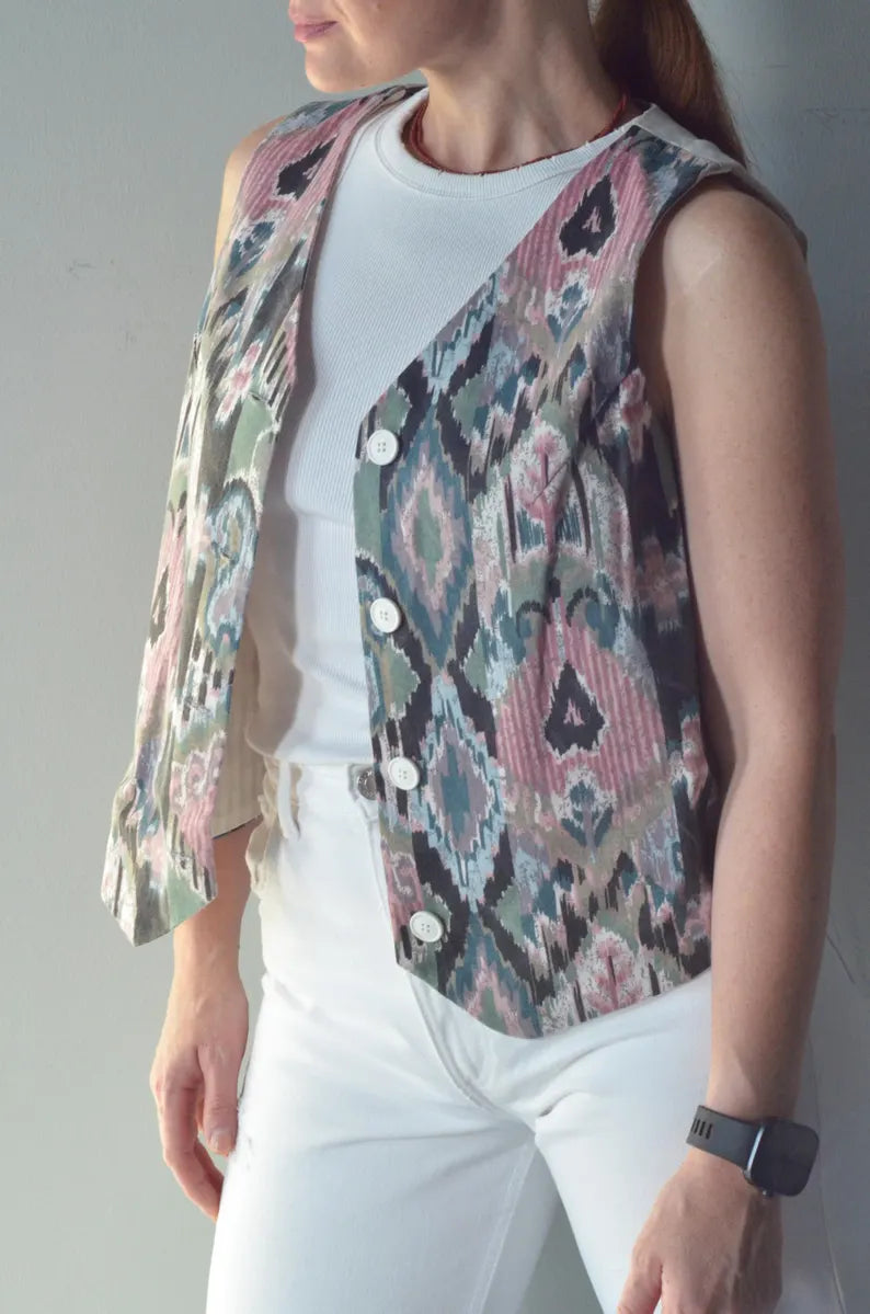 Patterned Cotton Vest