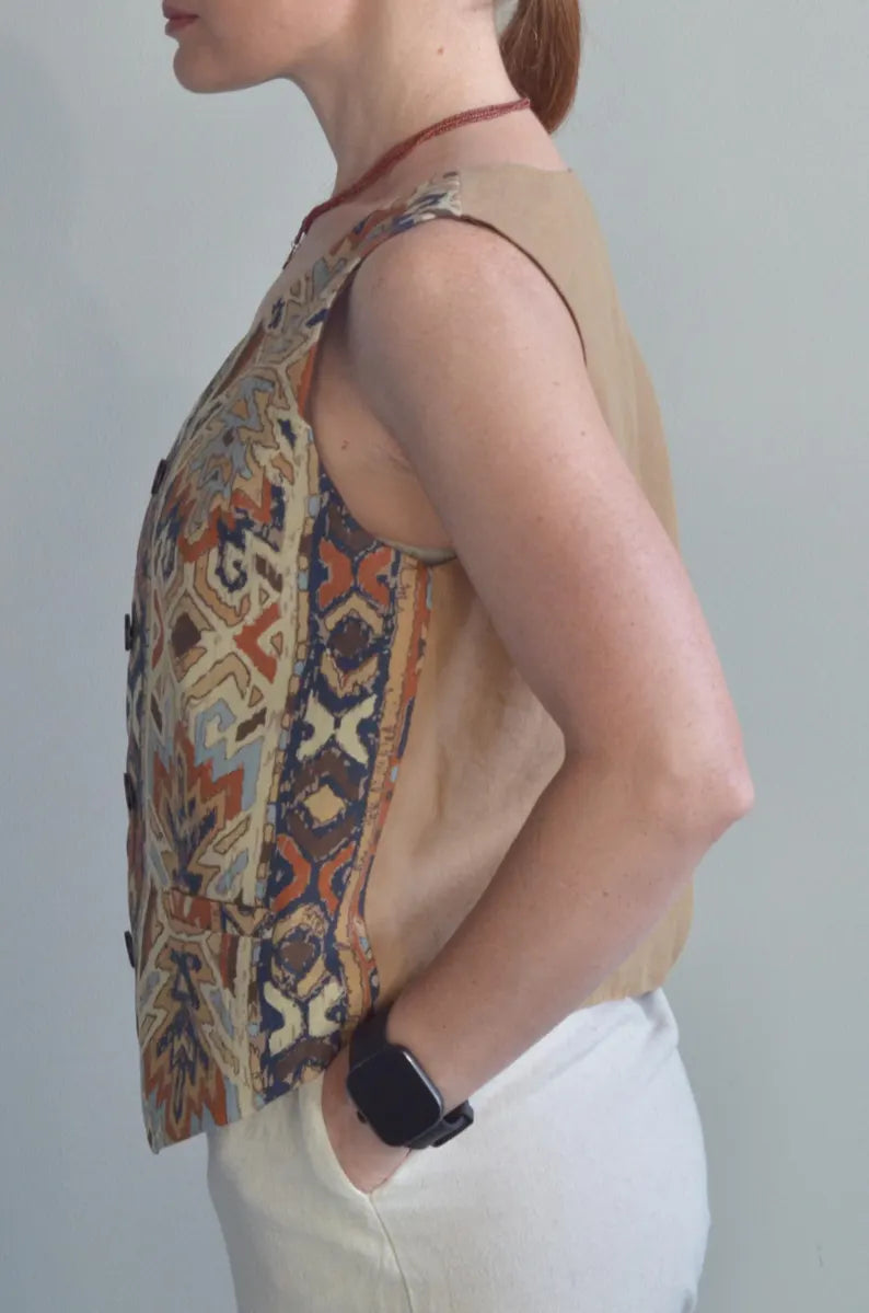 Patterned Cotton Vest