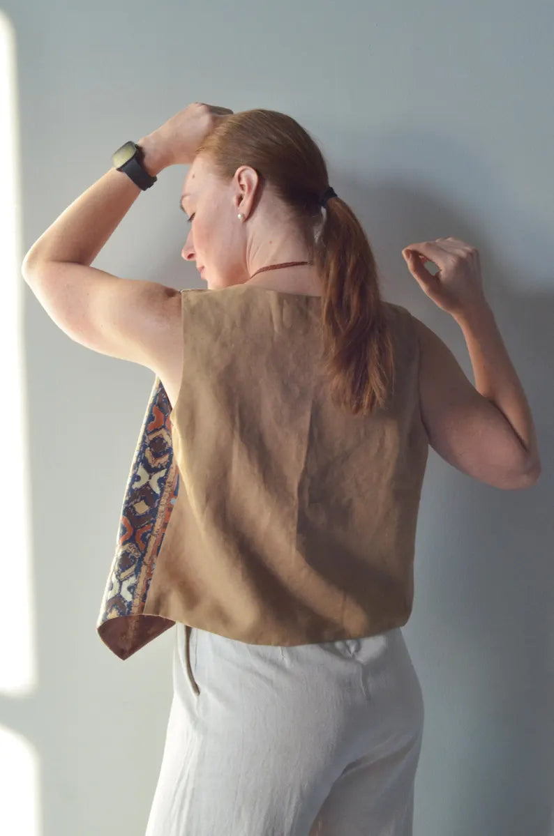 Patterned Cotton Vest