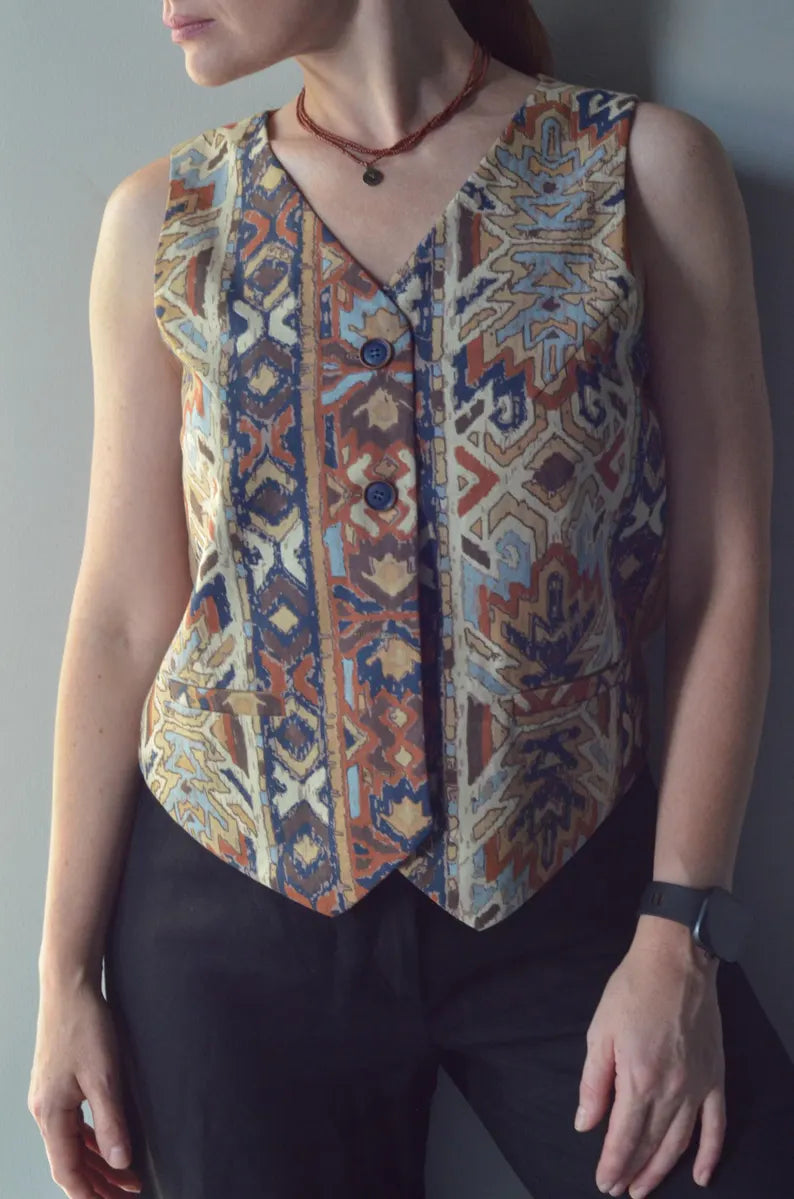 Patterned Cotton Vest