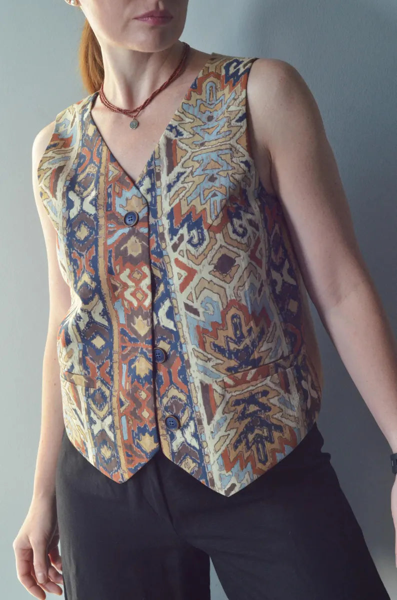Patterned Cotton Vest