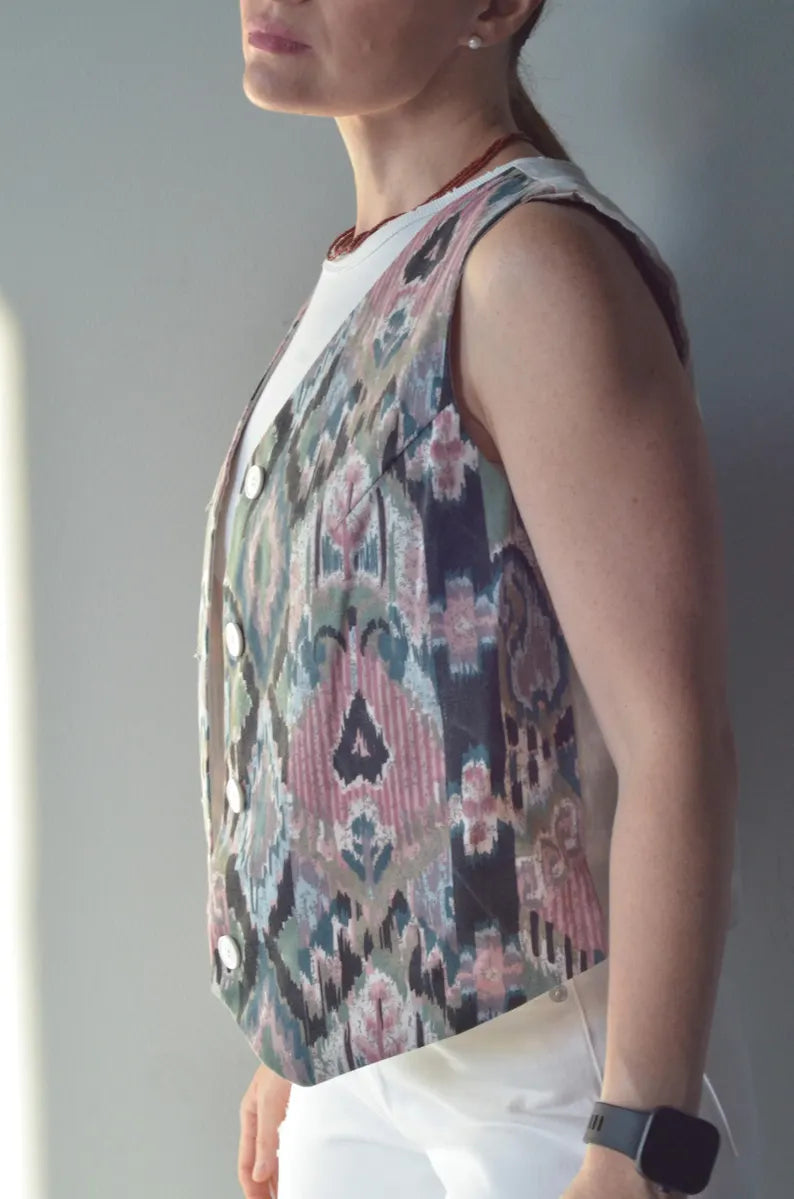 Patterned Cotton Vest