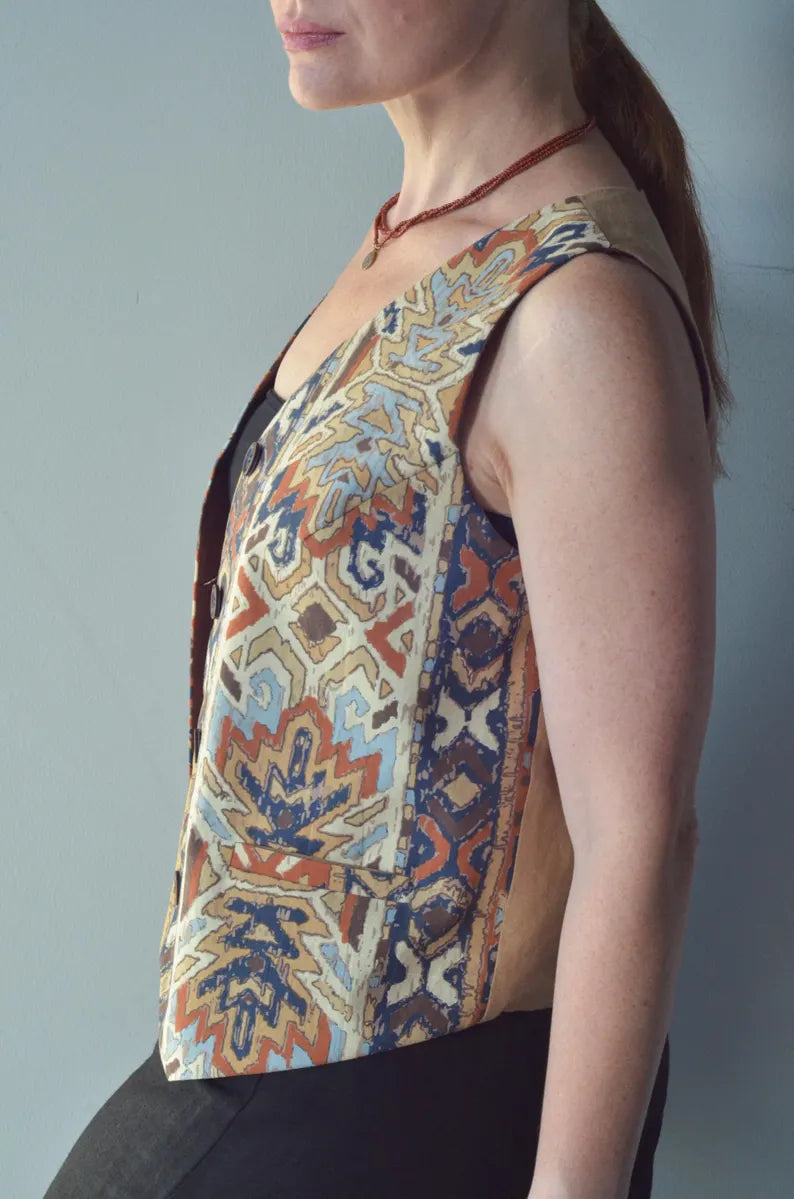 Patterned Cotton Vest