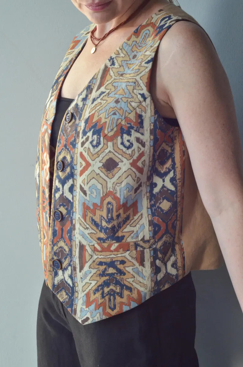 Patterned Cotton Vest