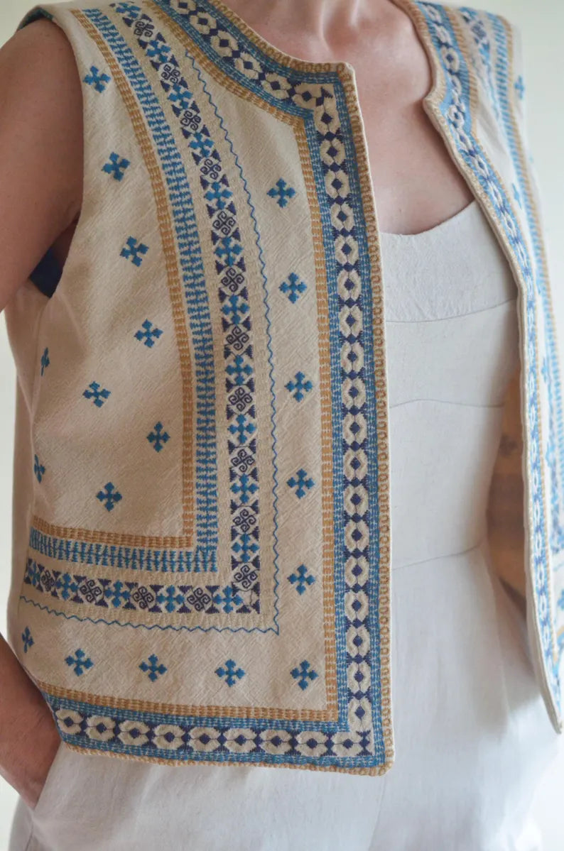 Embroidered Vest