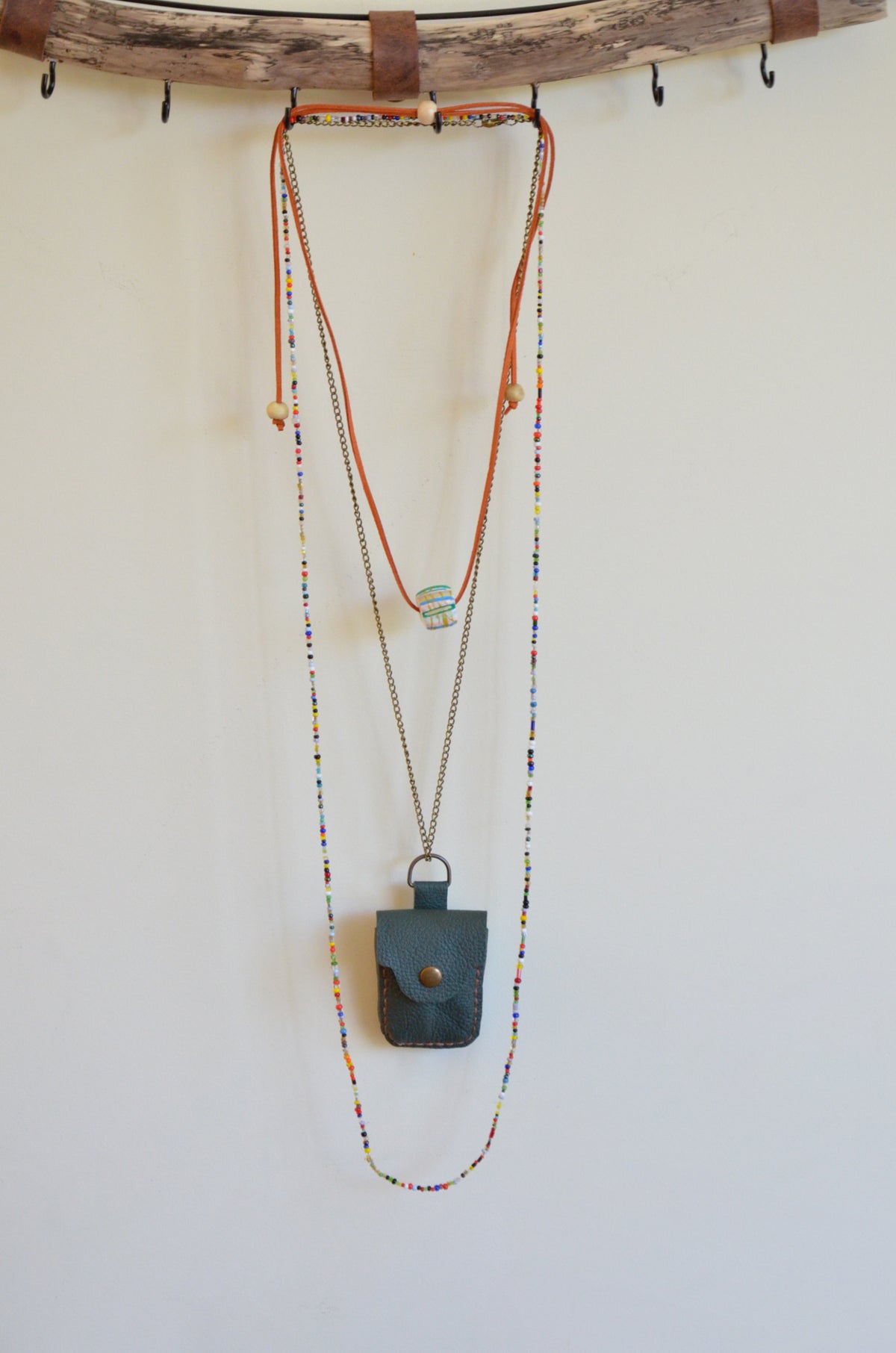 Bag Pendant Necklace (Green)
