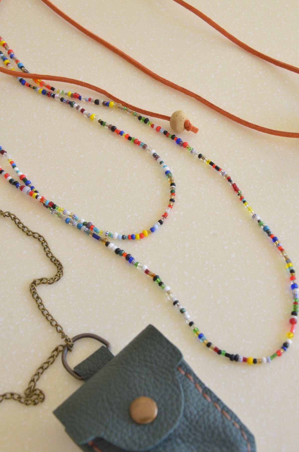 Bag Pendant Necklace (Green)