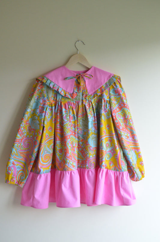 Boho Style Blouse with Collar