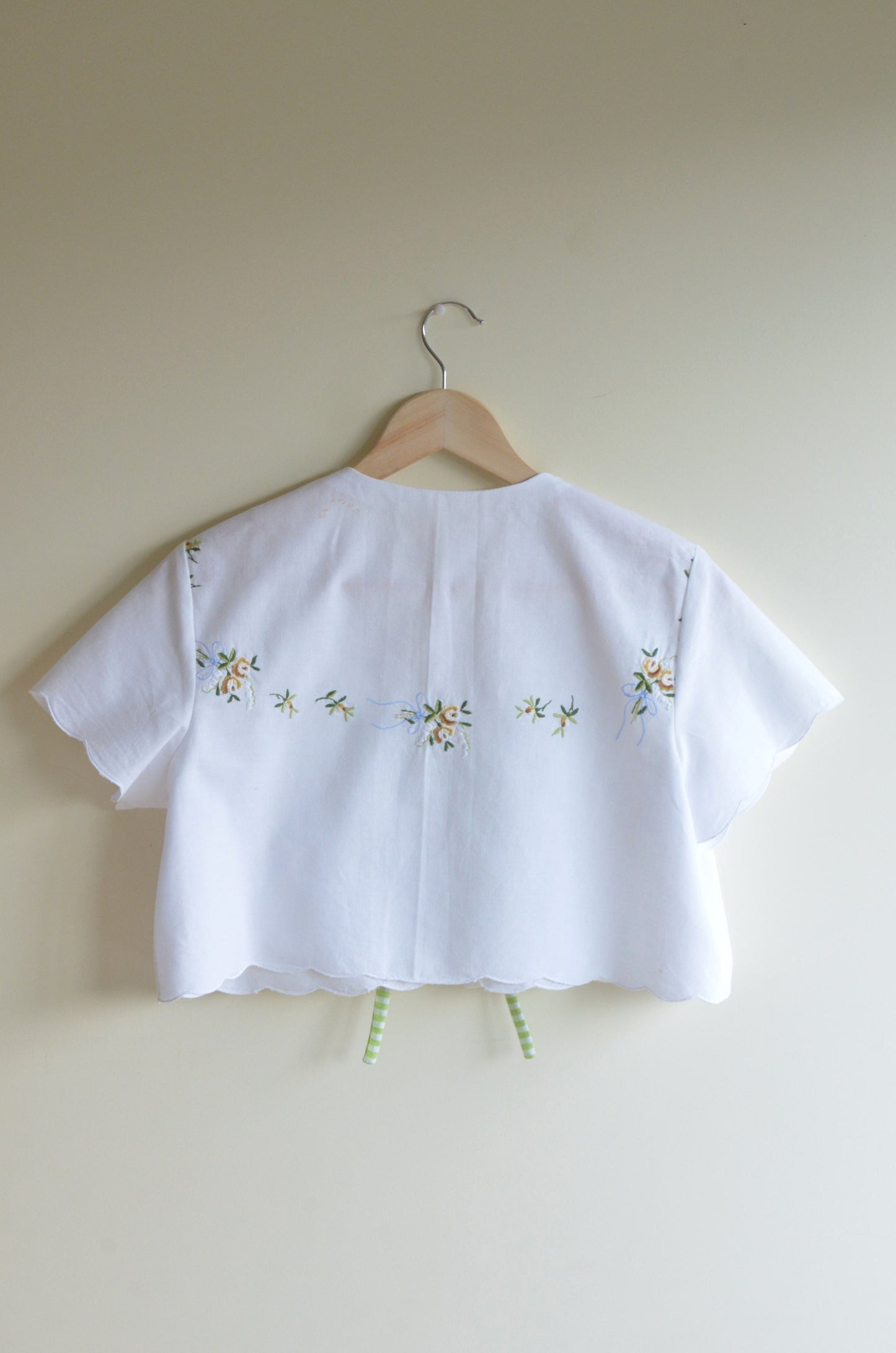 Tie-front Cotton Vest