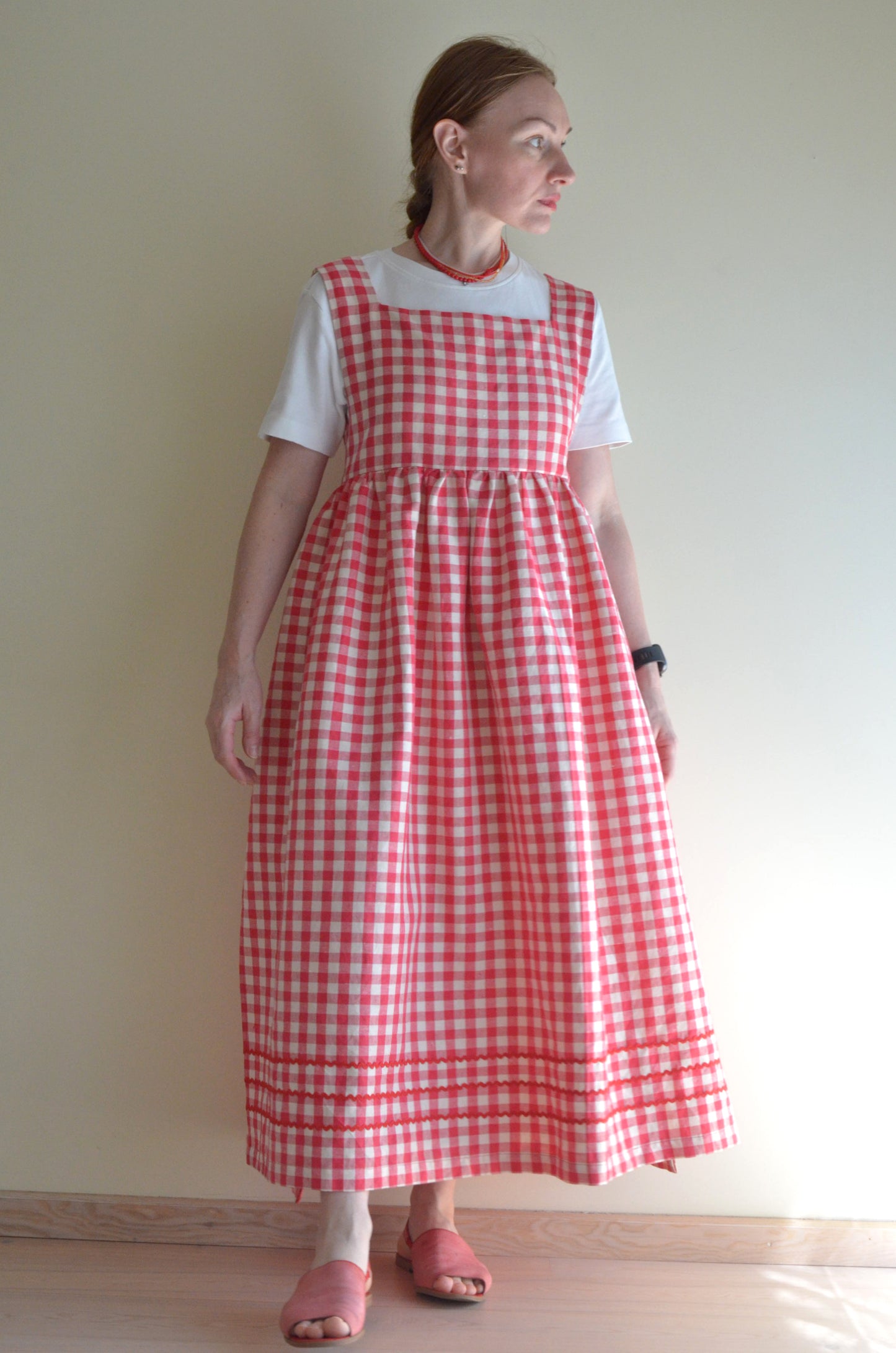 Plaid Linen Dress