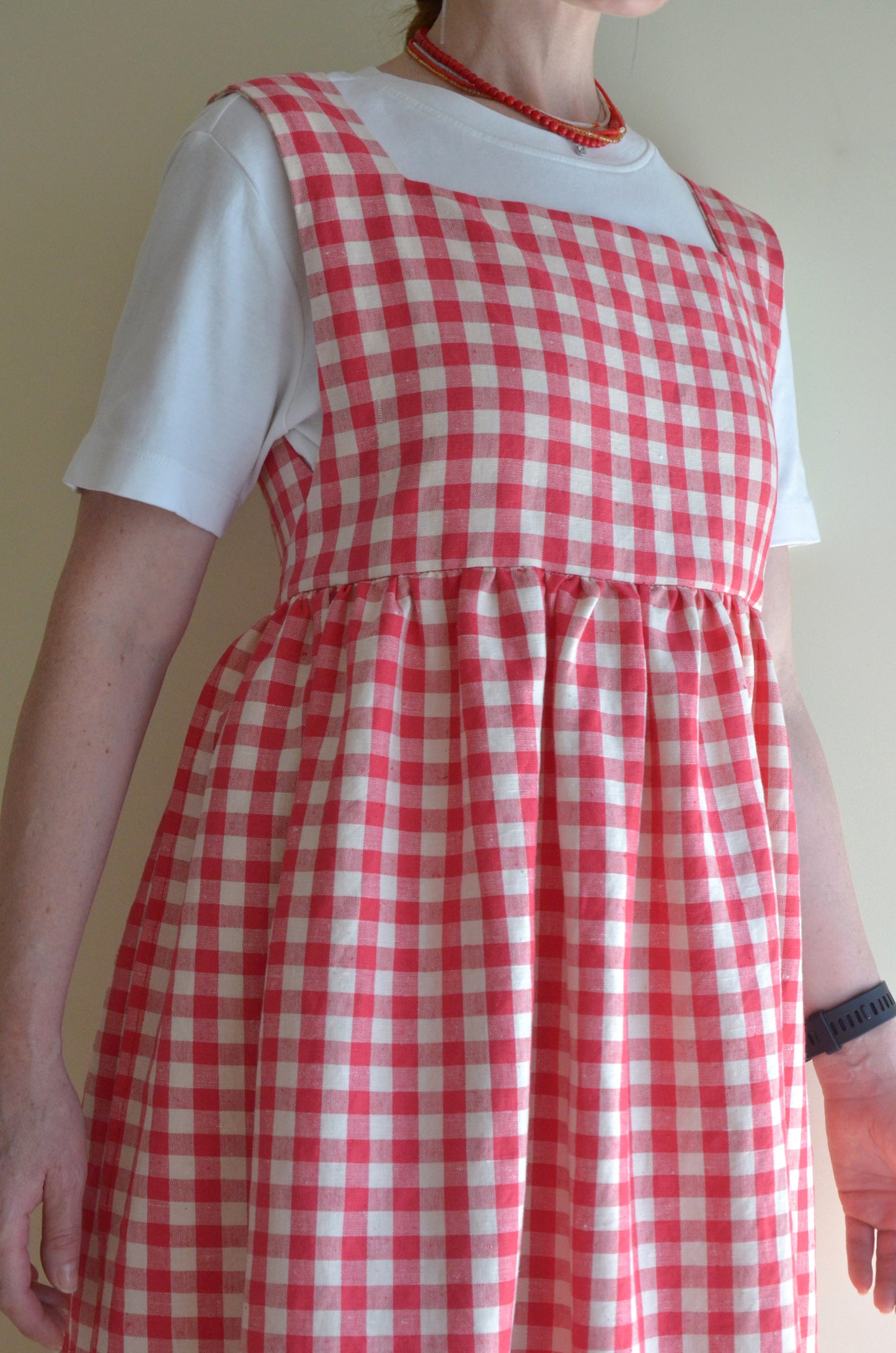 Plaid Linen Dress