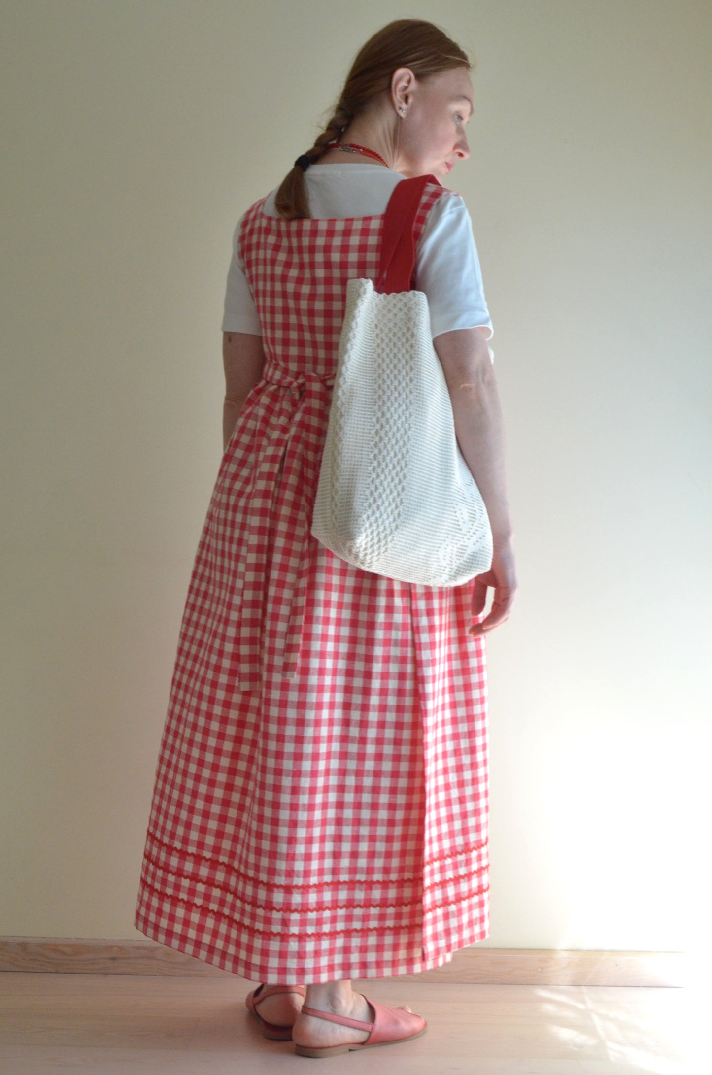 Plaid Linen Dress
