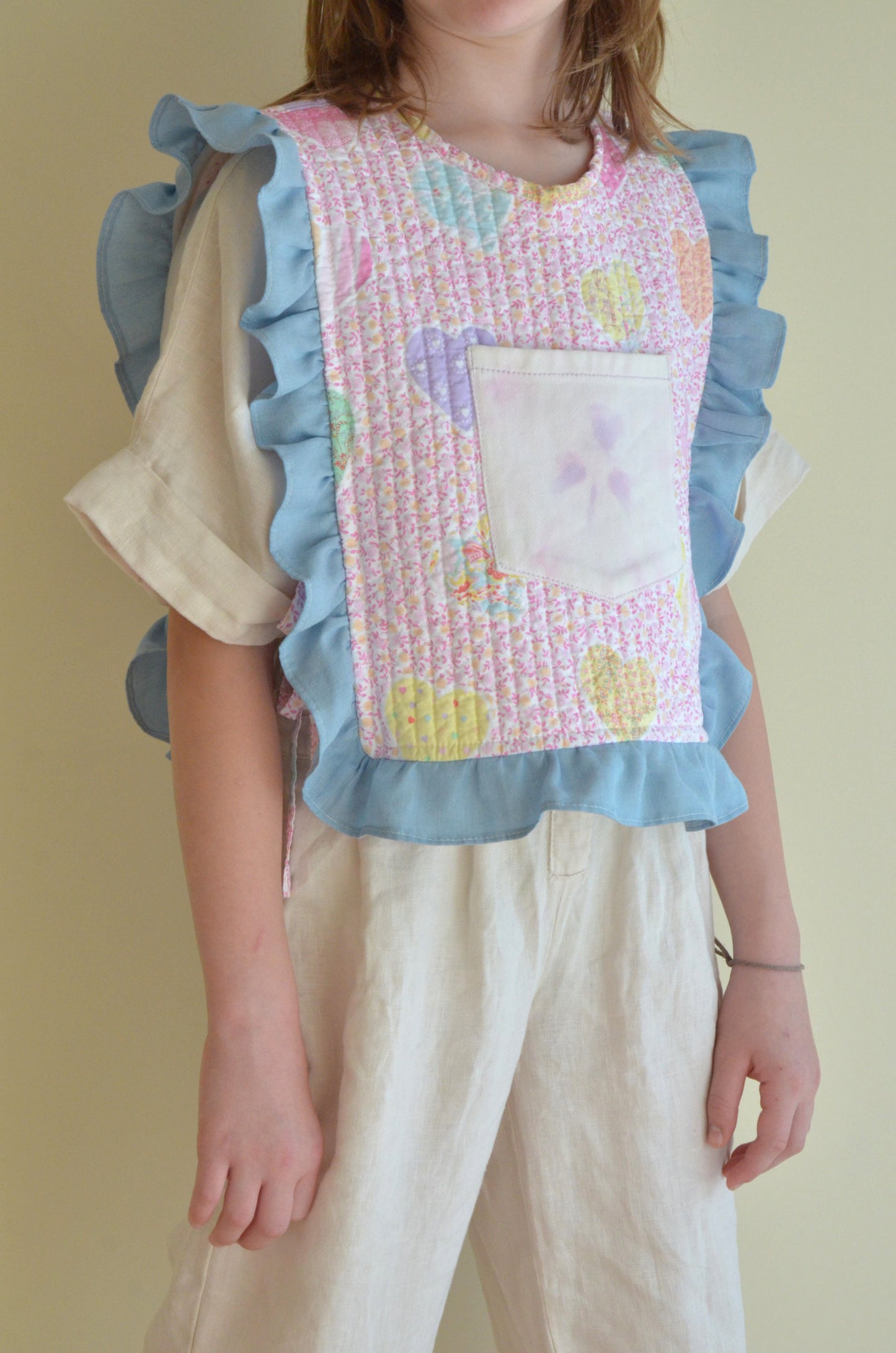Children's Quilted Cotton-Candy Vest