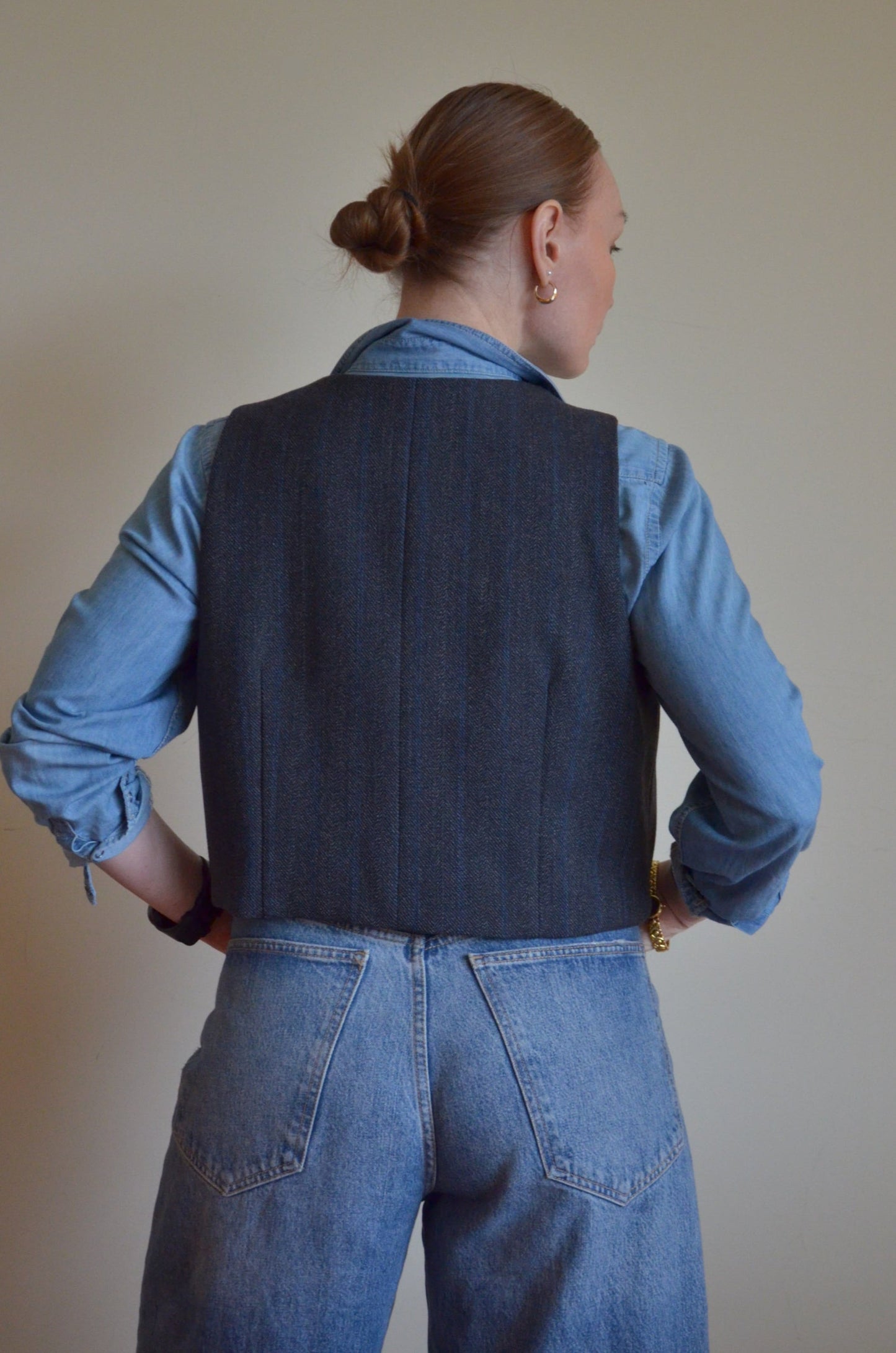 Two-toned Woolen Vest