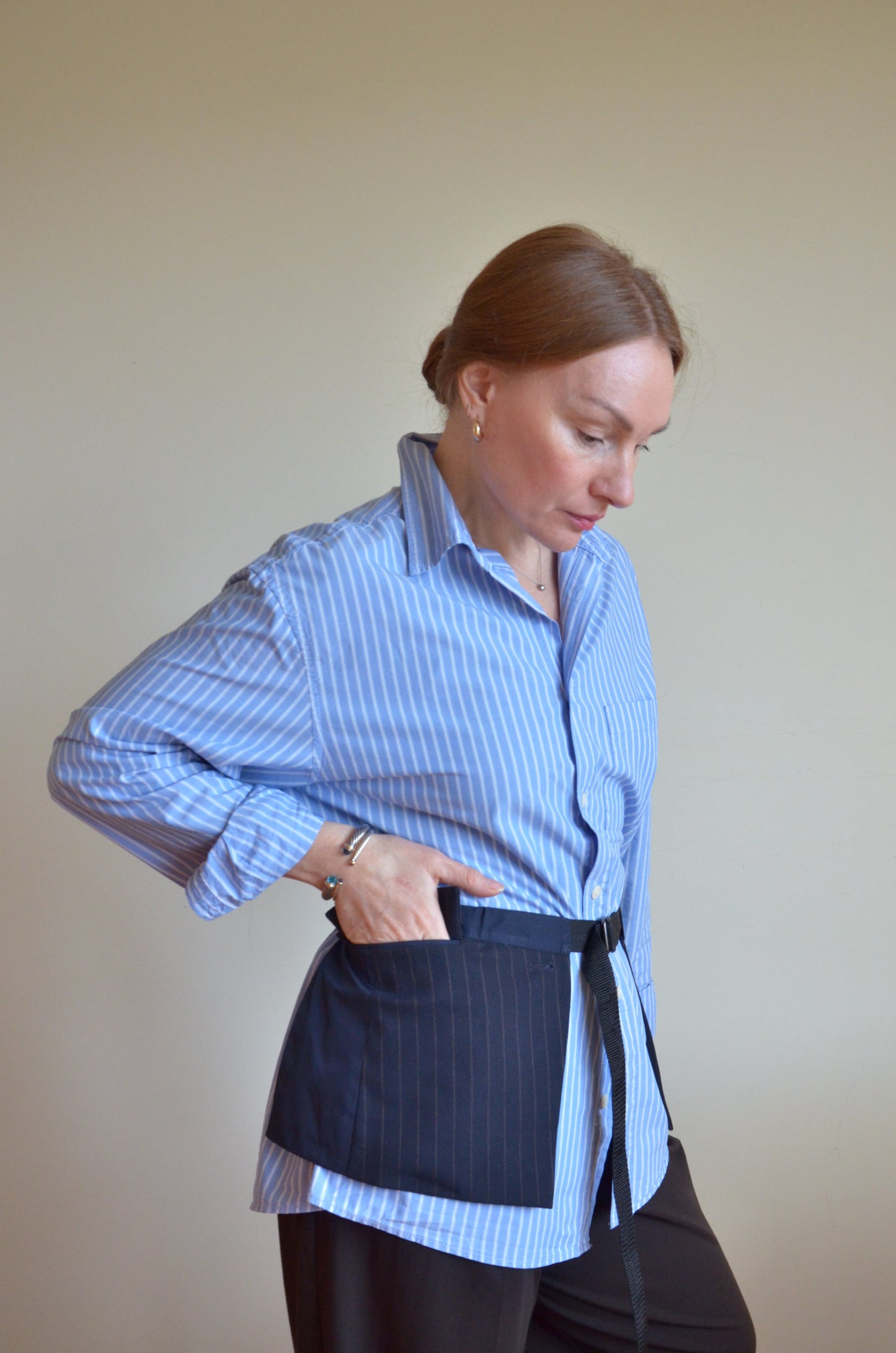 Vest with ties + pockets