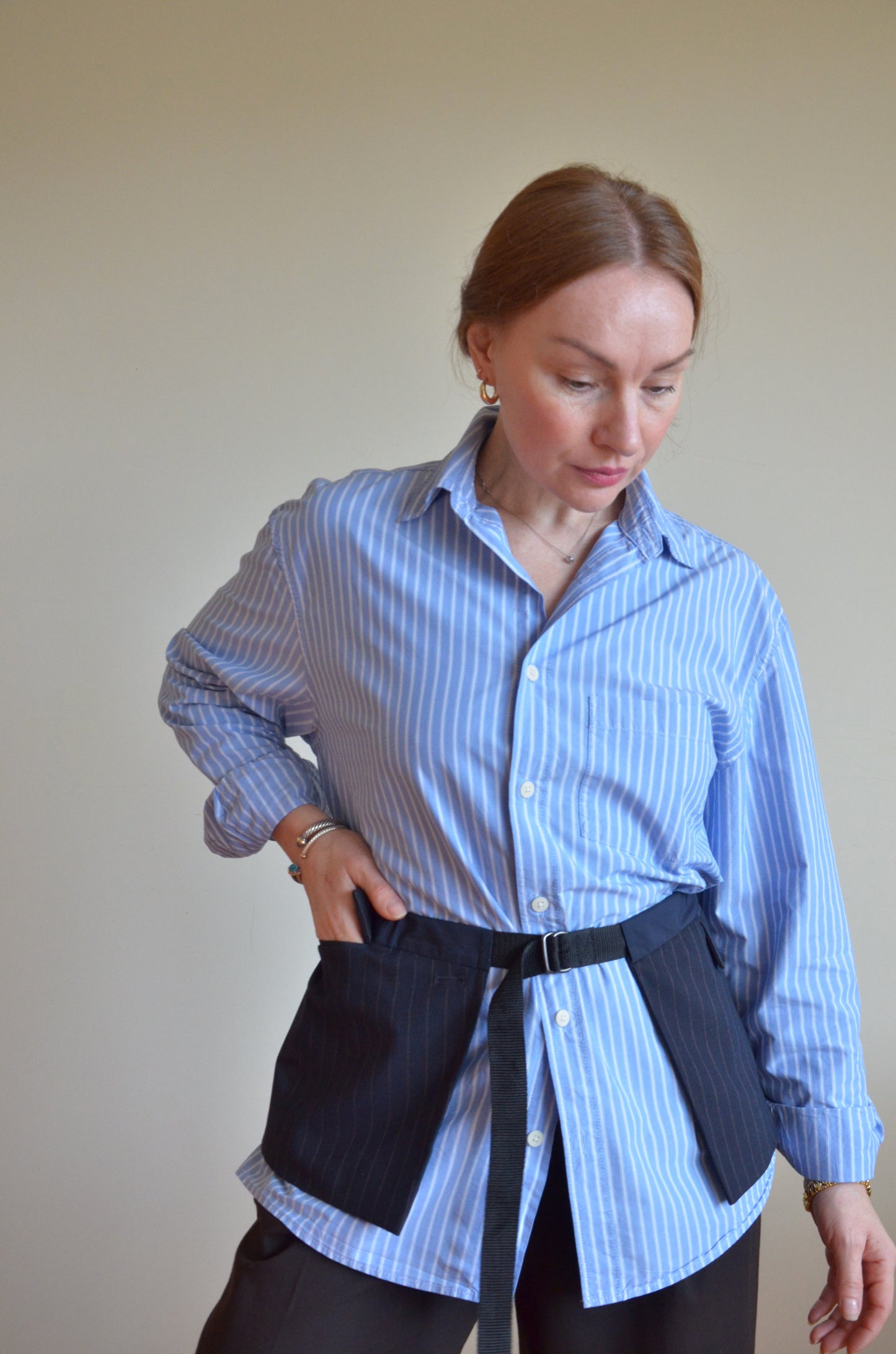 Vest with ties + pockets