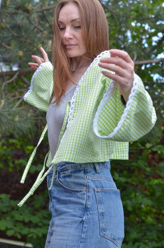 Tie-front Blouse