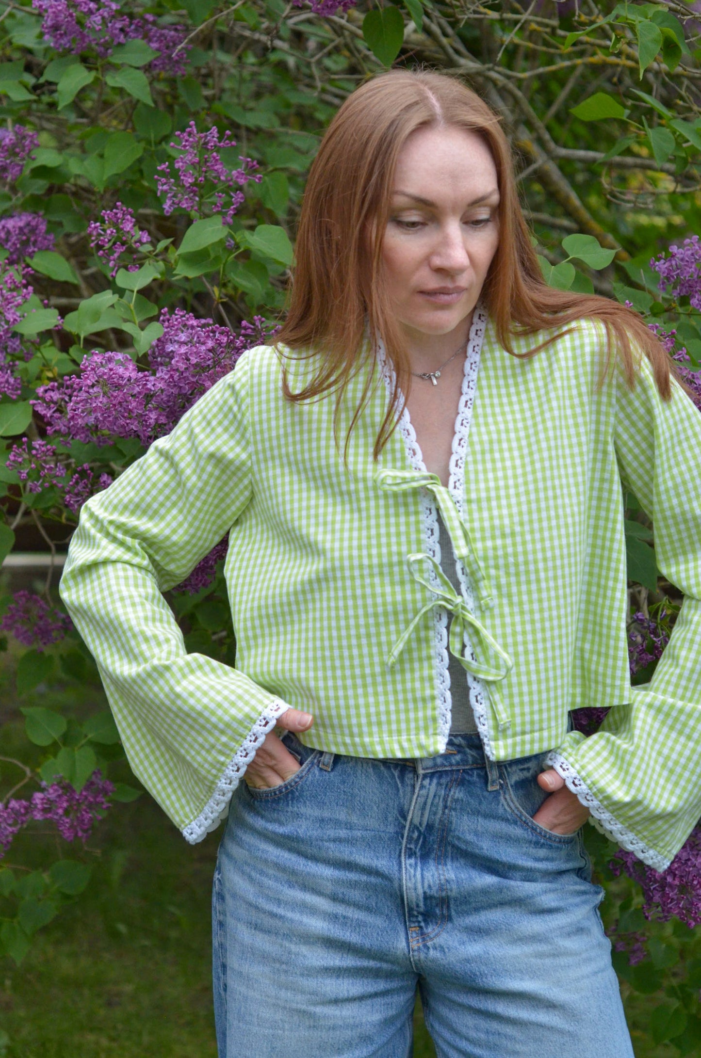 Tie-front Blouse