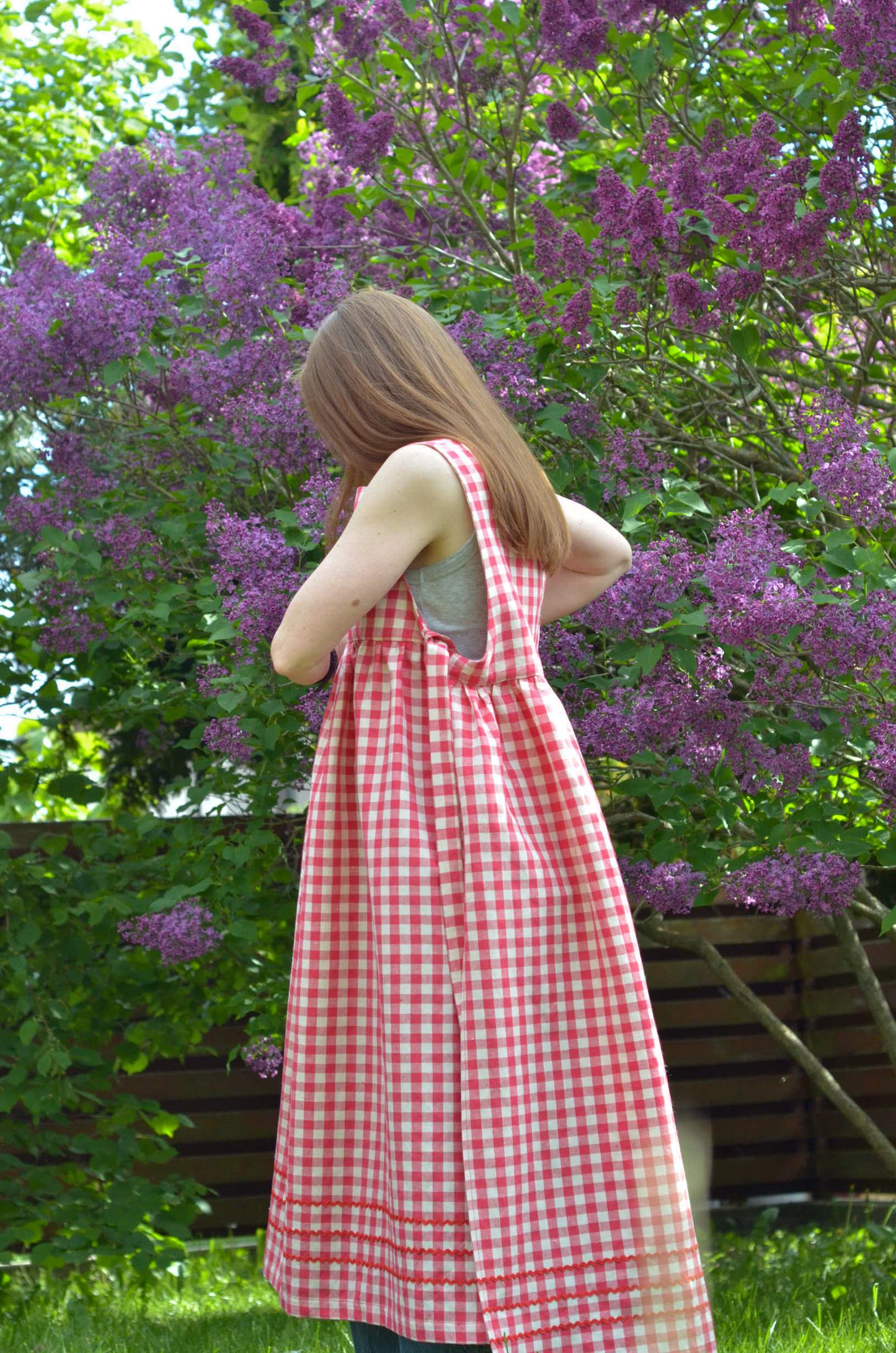Plaid Linen Dress