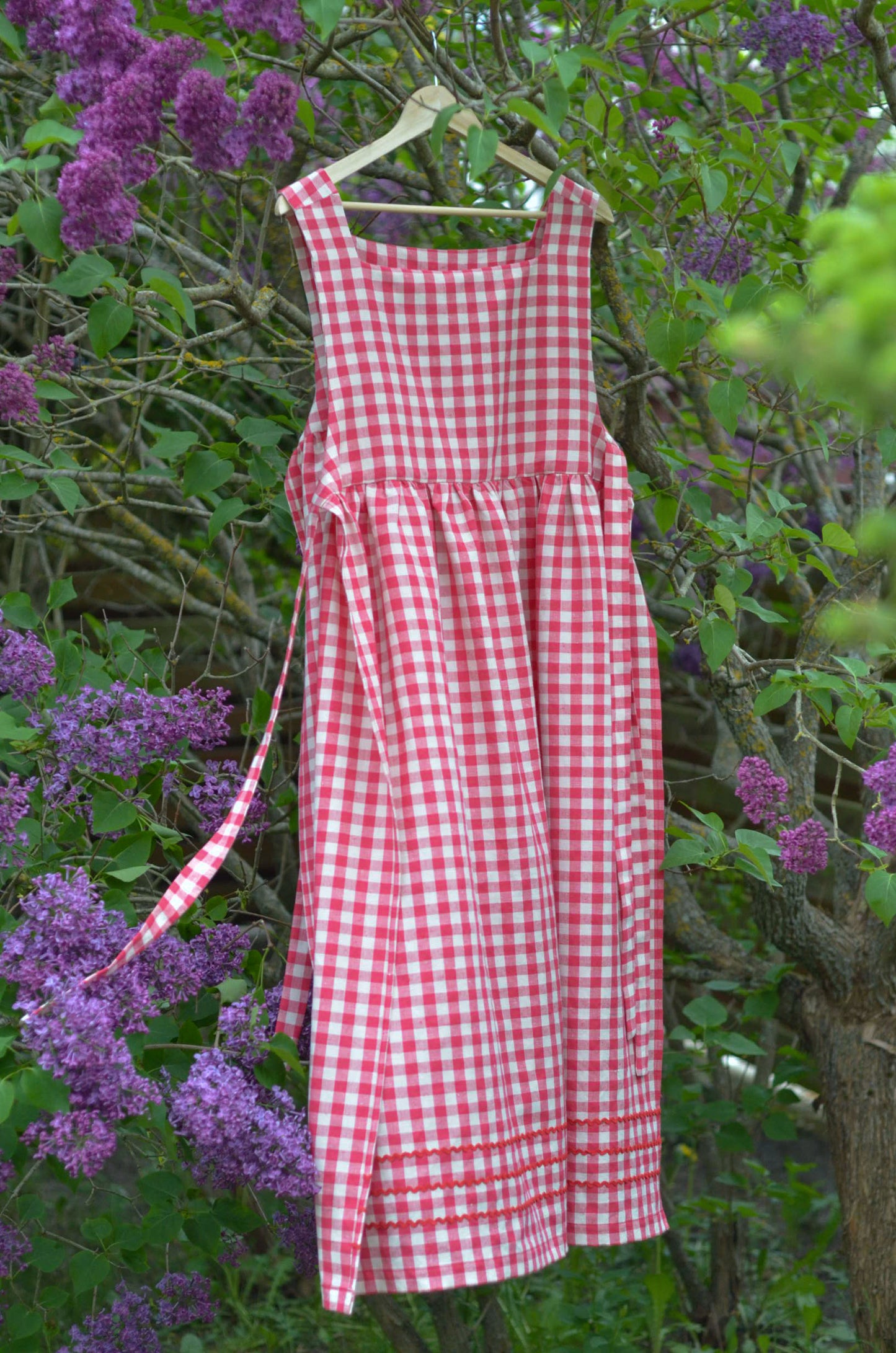 Plaid Linen Dress
