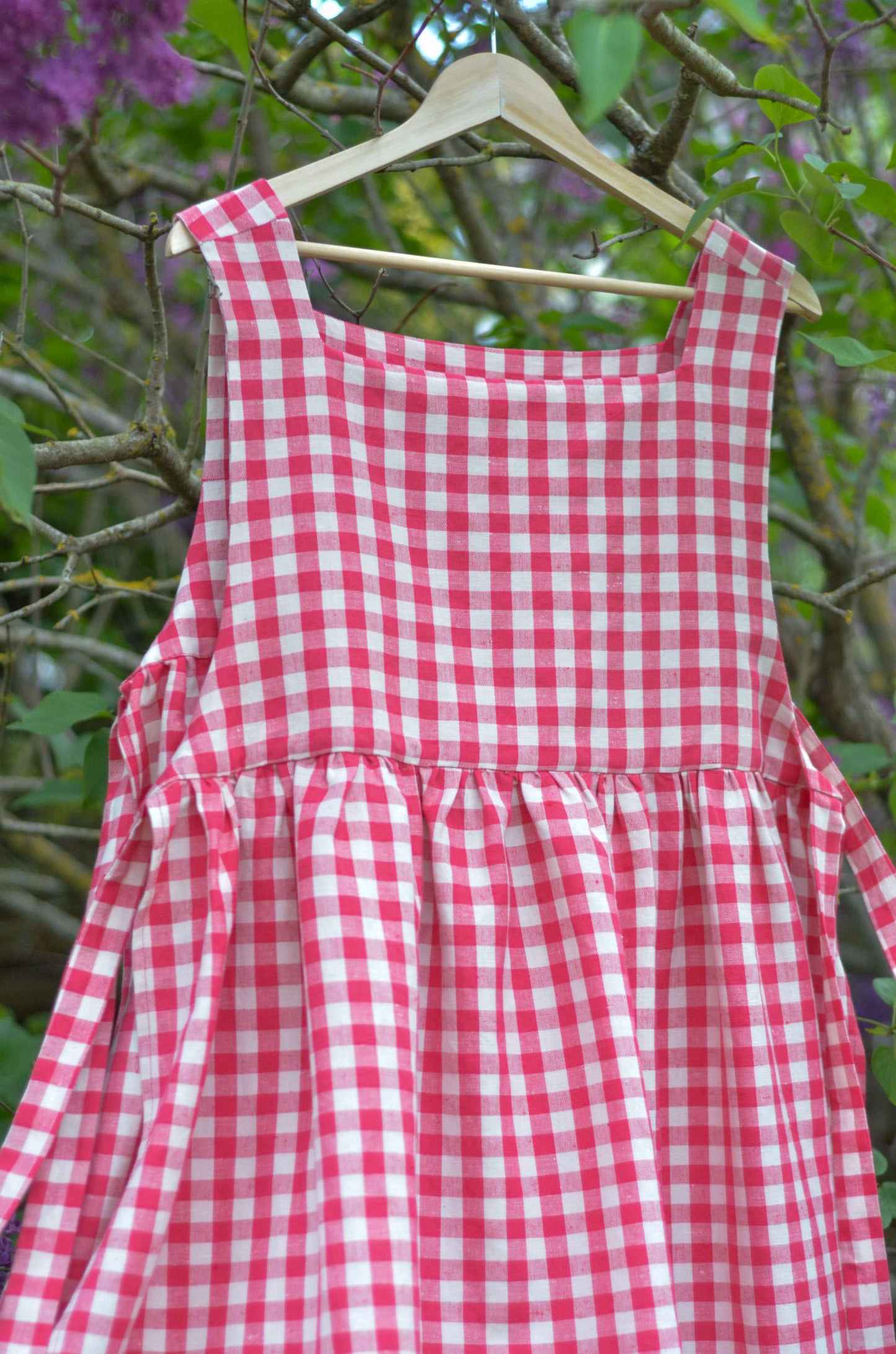 Plaid Linen Dress